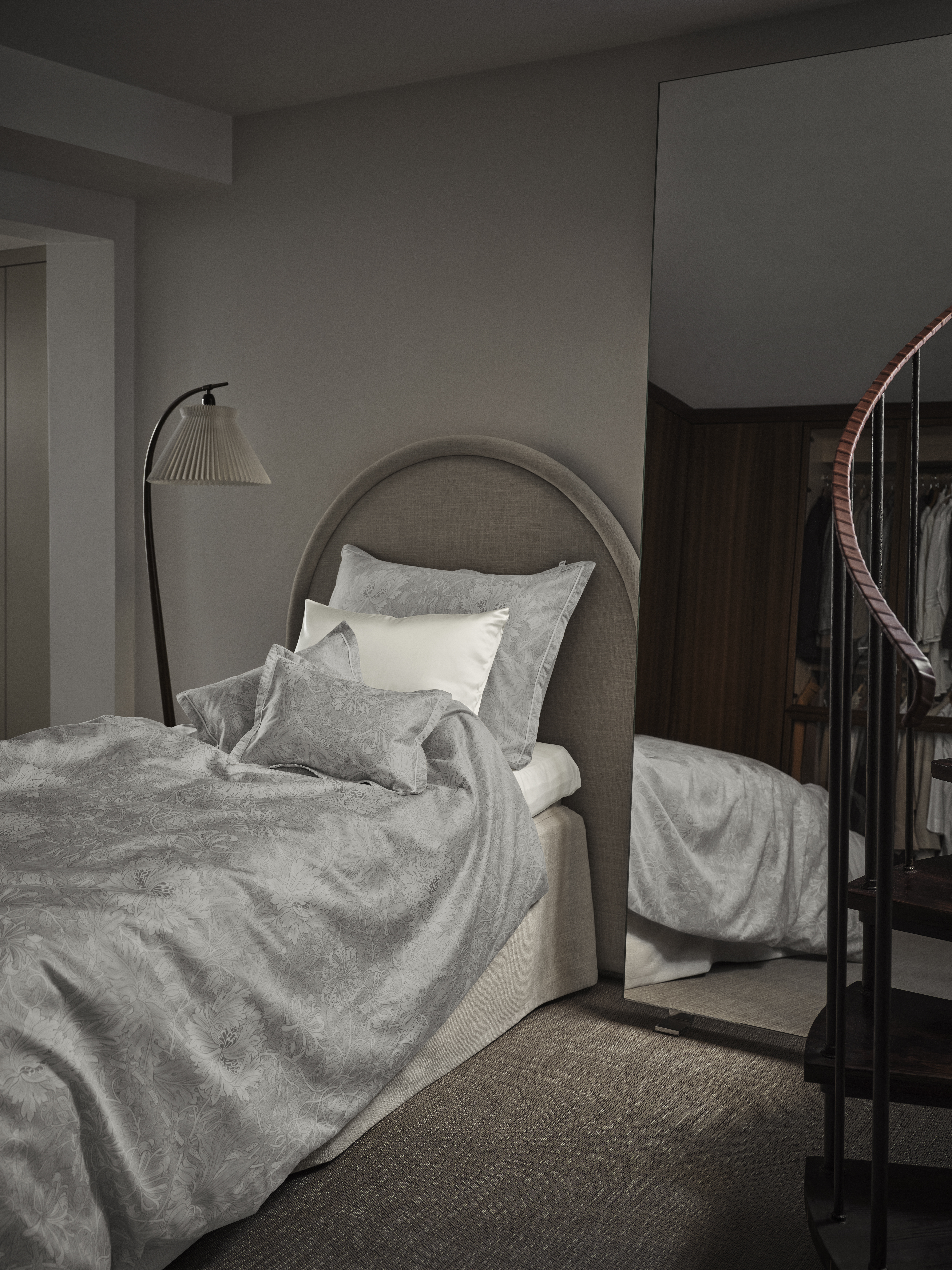 Mille Notti Honeysuckle &amp; Tulip Örngott Grå 50x60