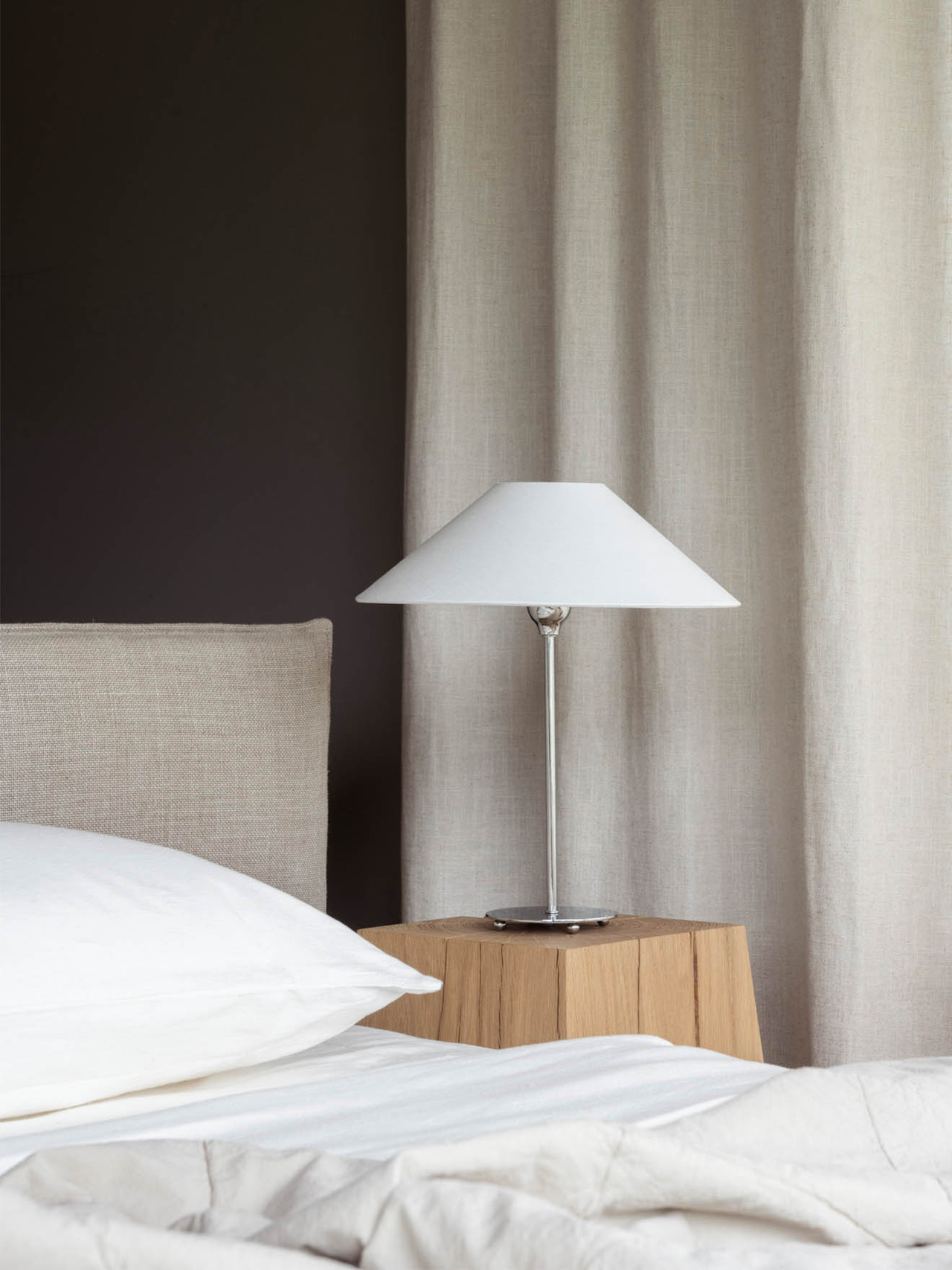 Watt &amp; Veke Line Lampfot Silver 35cm