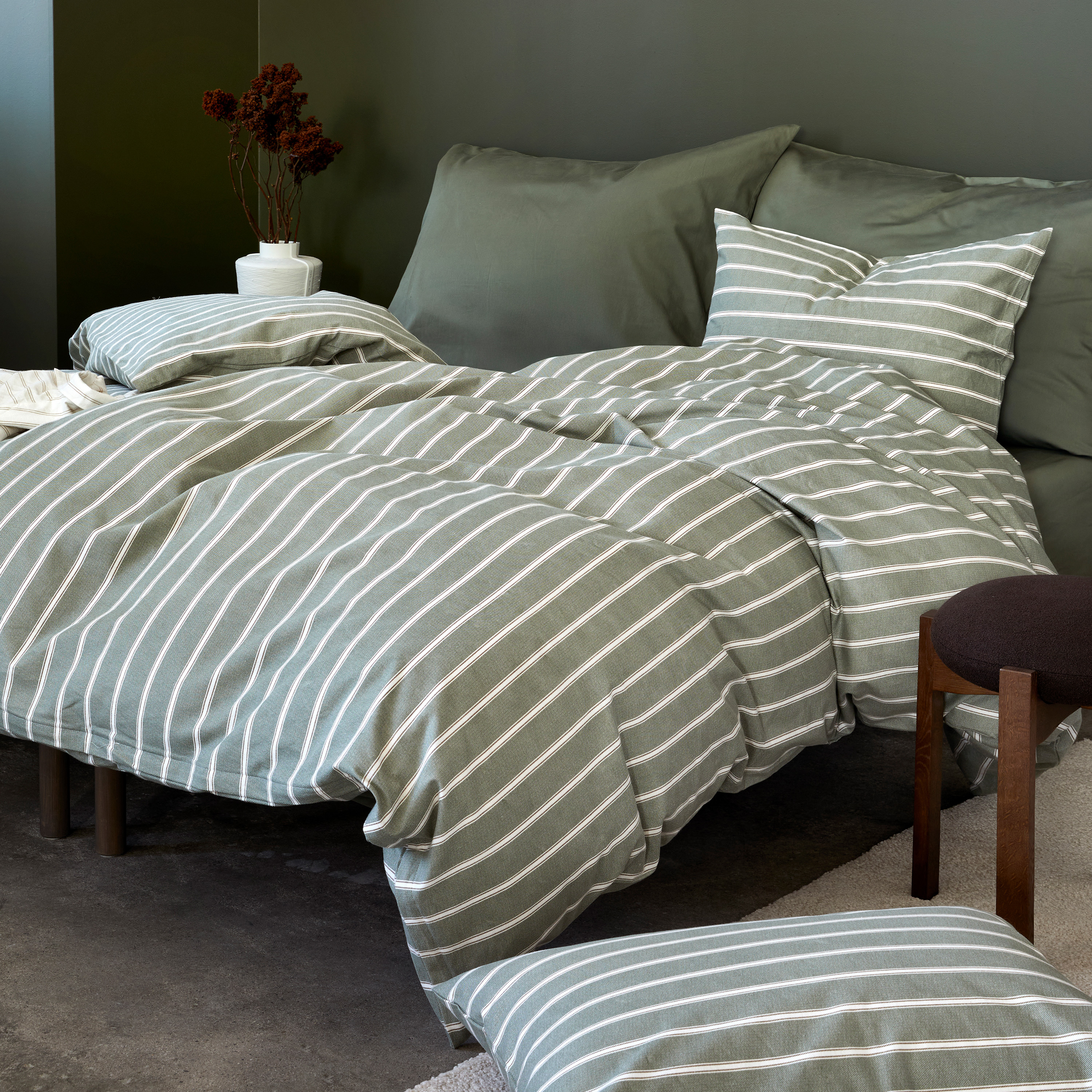 Høie Henning 2-del Påslakanset Flanell Grön