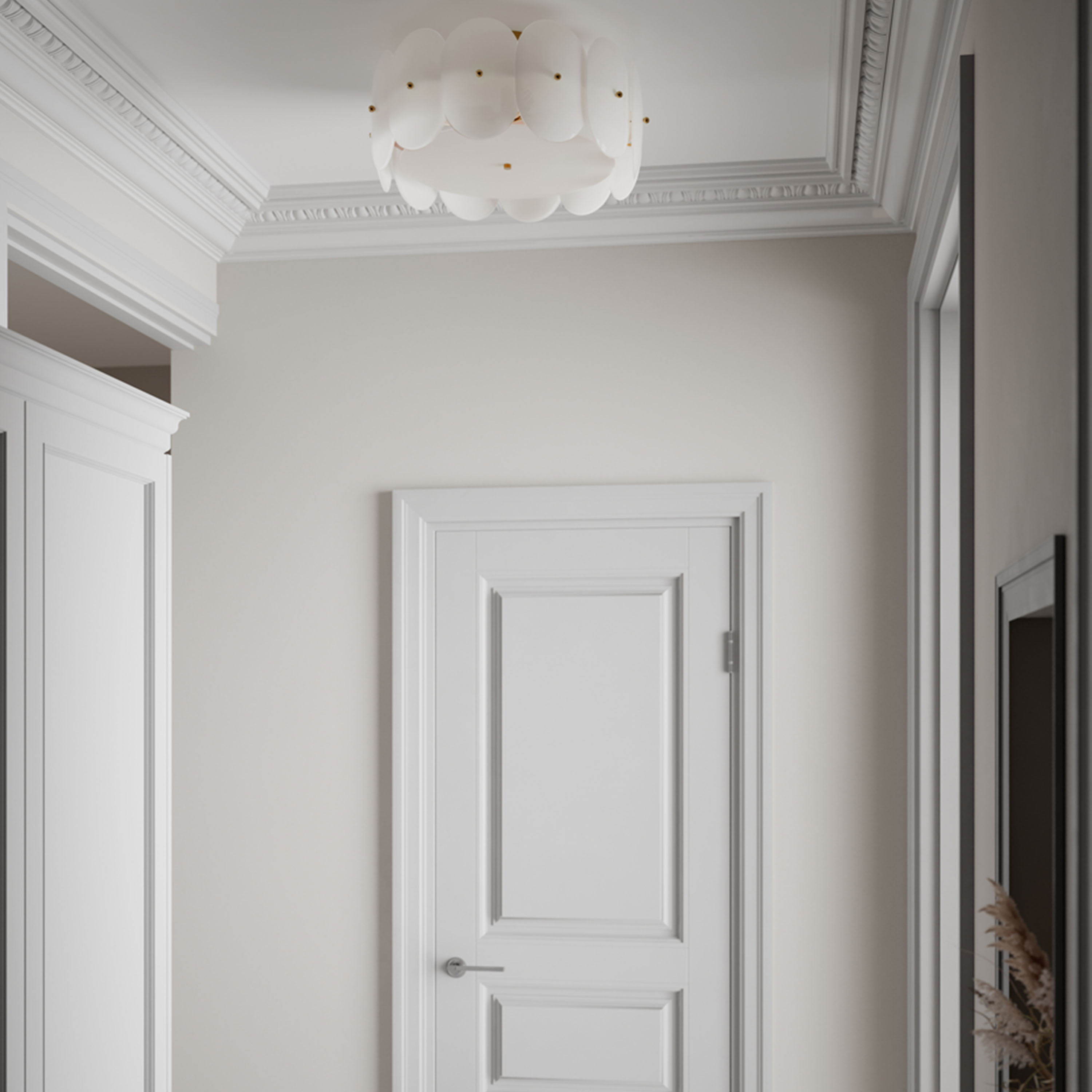 By Rydéns Omlott Plafond Vit/Mässing Ø53