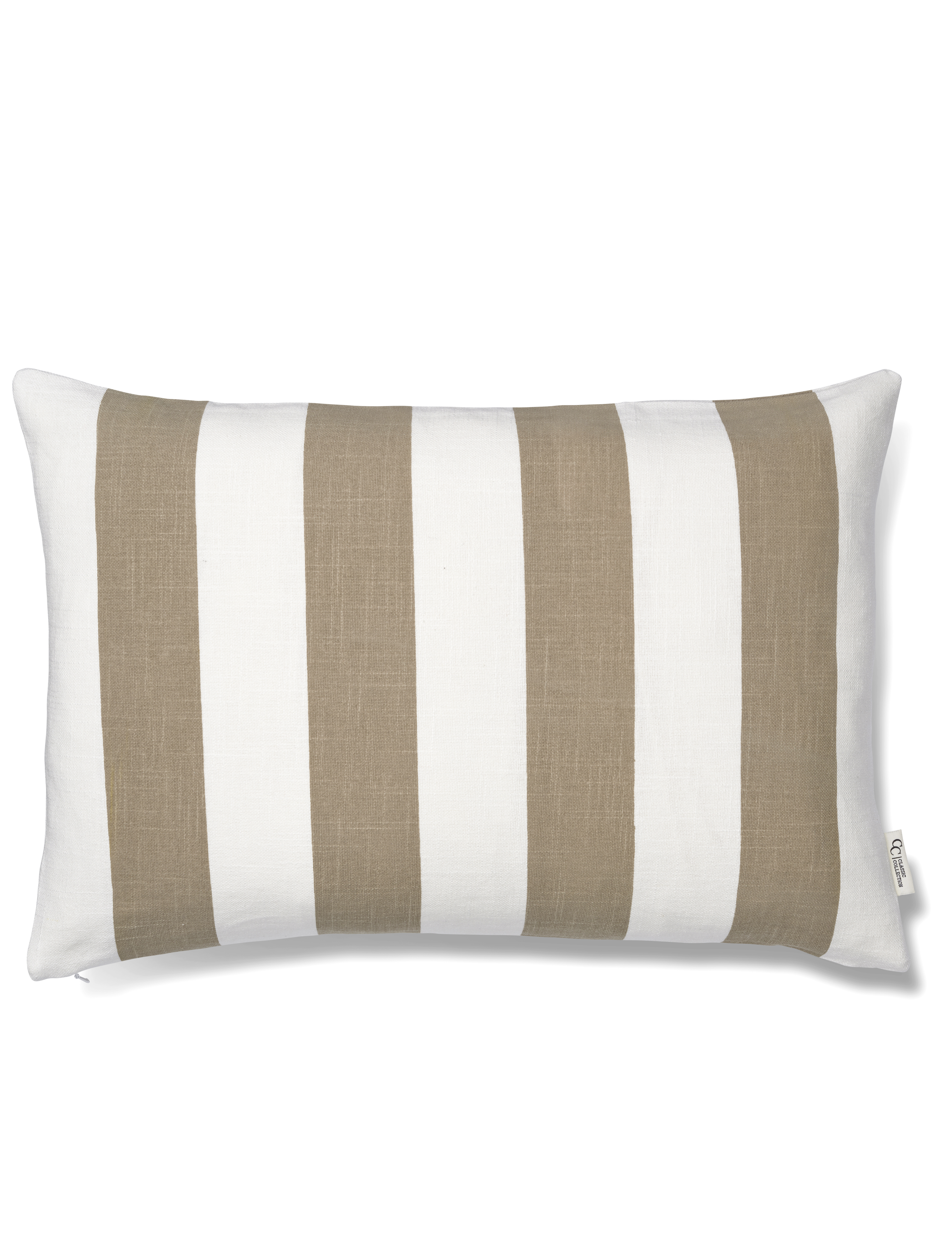 Striped Kuddfodral Beige 40x60