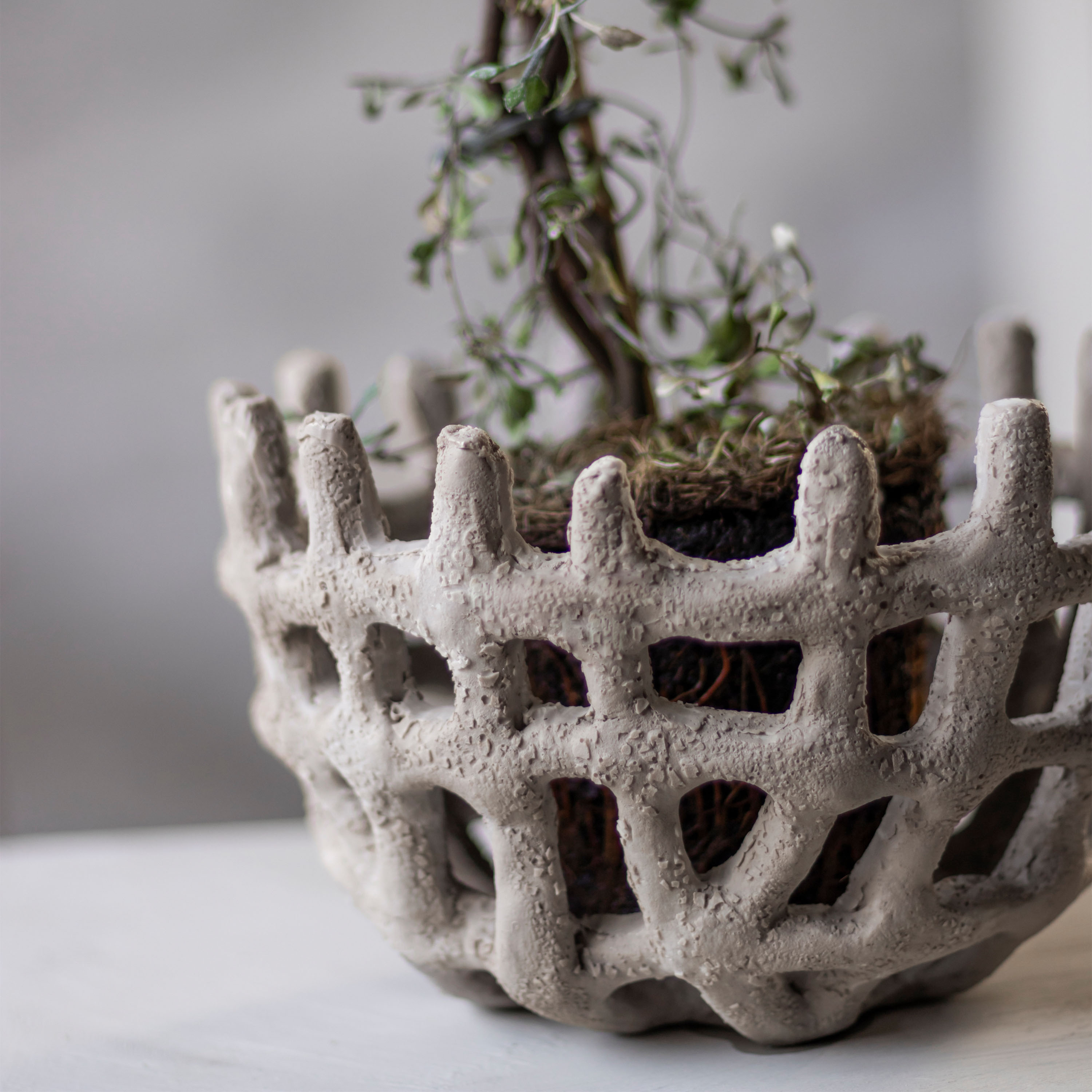 Mette Ditmer Art Piece Braided Skål Sand Ø19