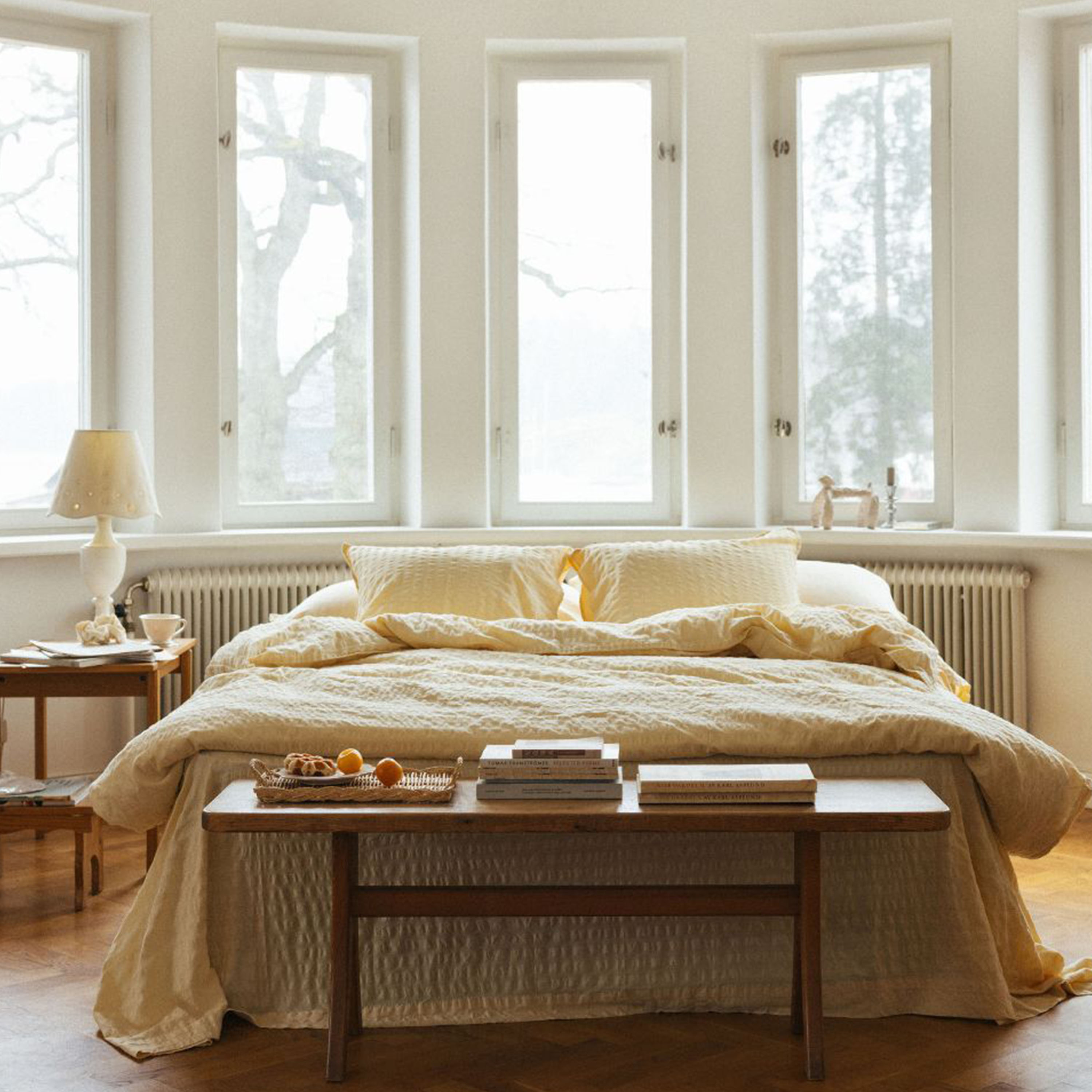 Midnatt Brie Dynetrekk Gul 150x210
