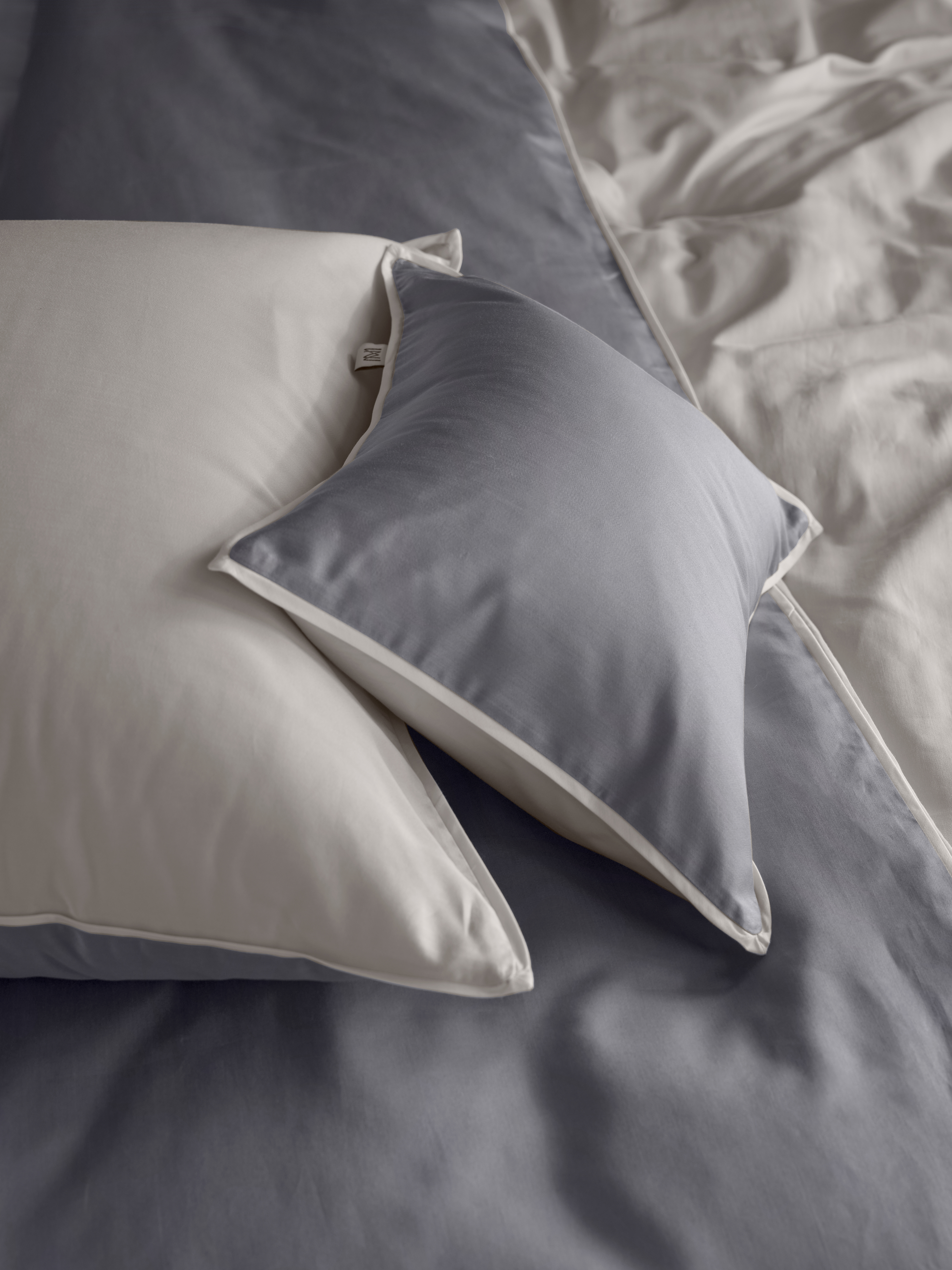 Mille Notti Duetto Örngott Beige/Grå 50x90