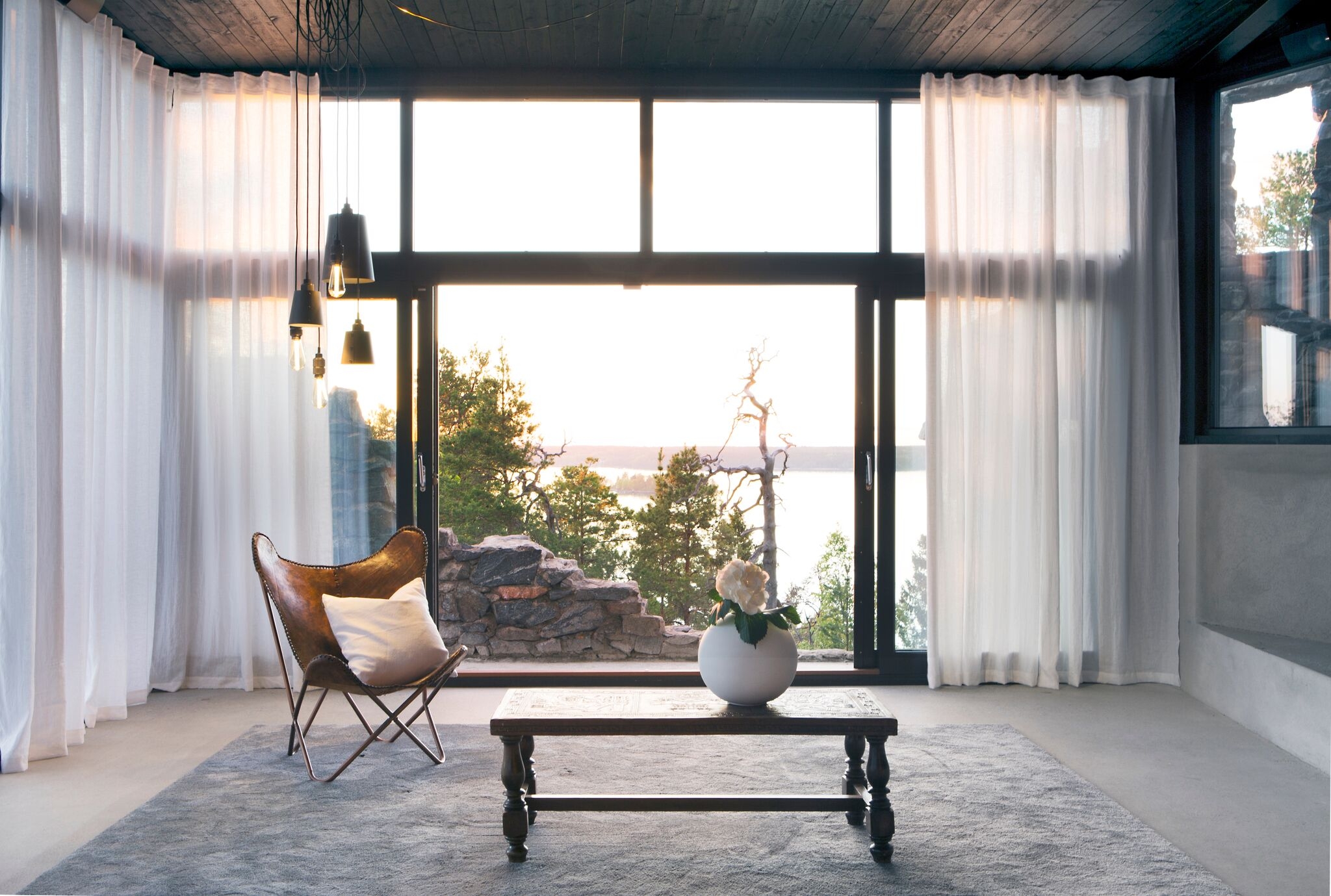 Himla Sunshine Verhopaneeli Pellava Valkoinen 290 cm