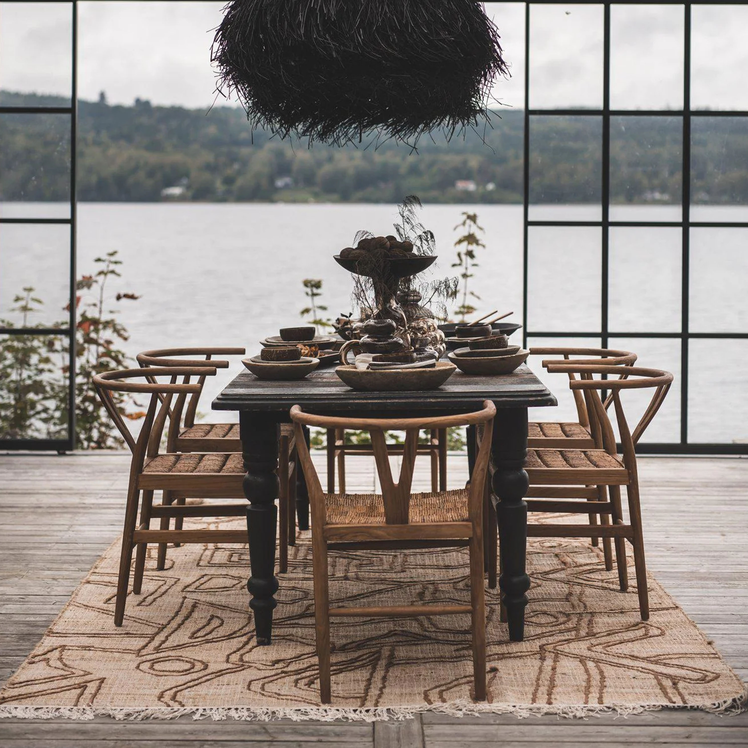 Jakobsdals Kiana Jutematta Beige/Brun 200x300