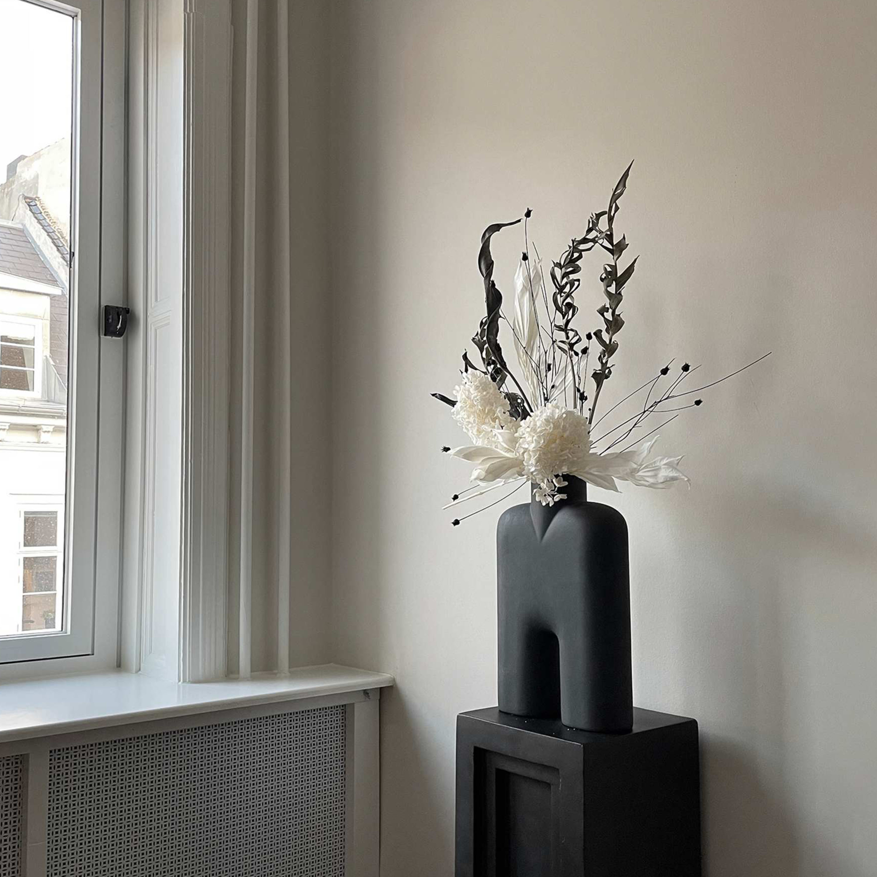 101 Copenhagen Cobra Tall Hoher Vase Schwarz Mittelgroß