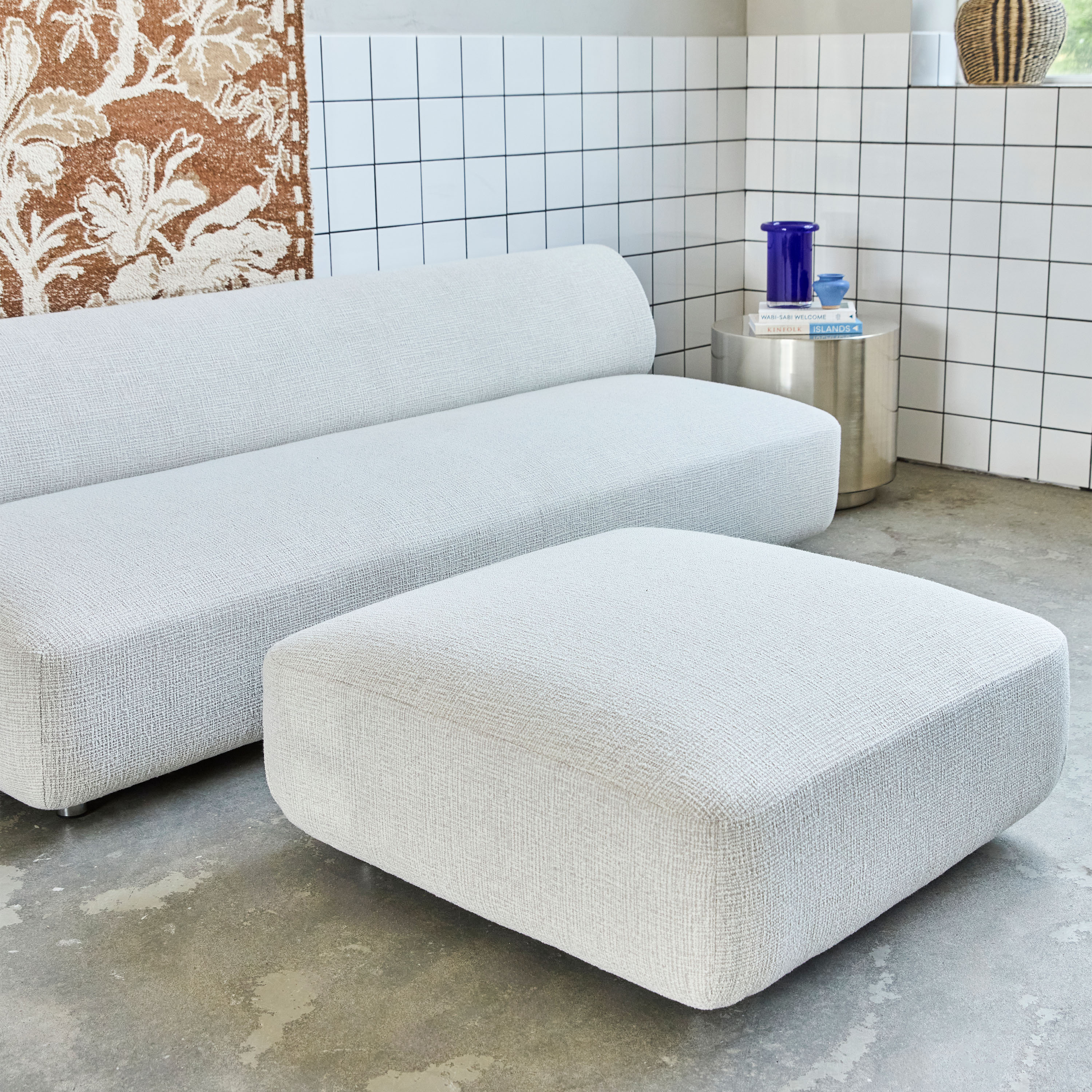 House Doctor Feel Sittepuff Harmaa 95x95