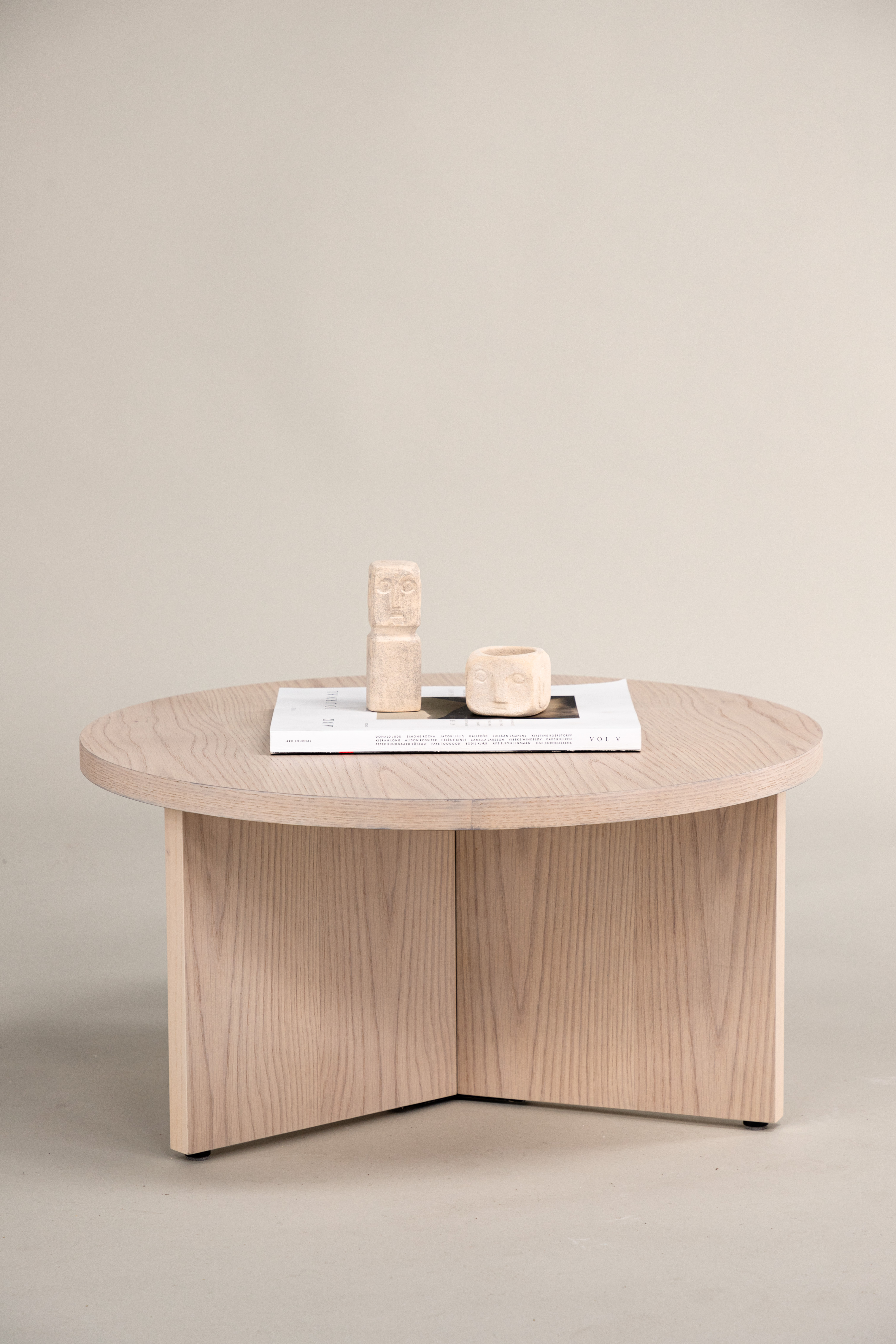 Vind Saltö Soffbord Whitewash Ø82