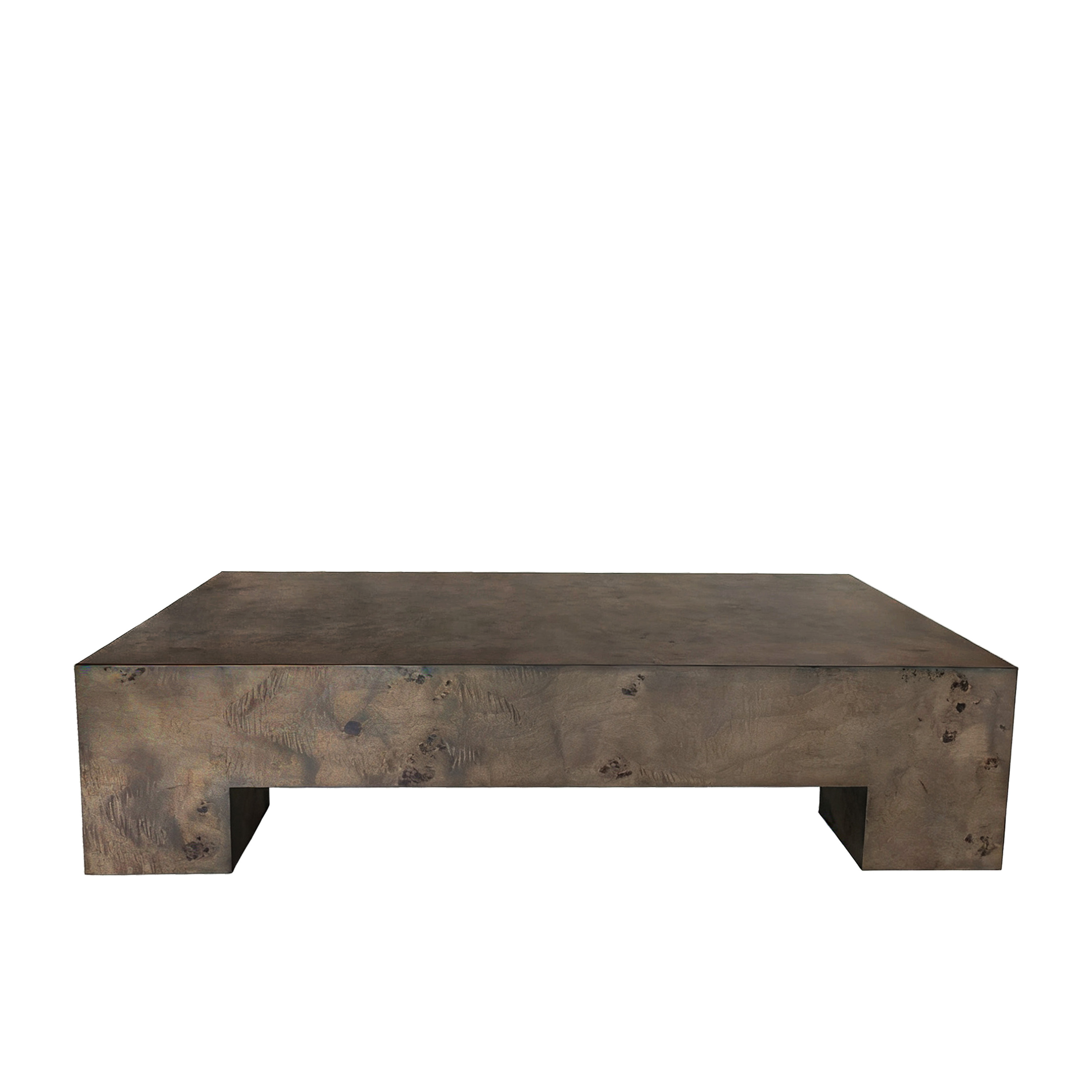Sleepo Collection Chunky Coffee Table Brown Stained Poplar 90x90