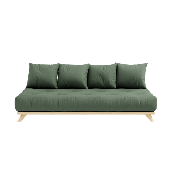 Karup Design Senza Bäddsoffa Natur/Olive Green 200cm