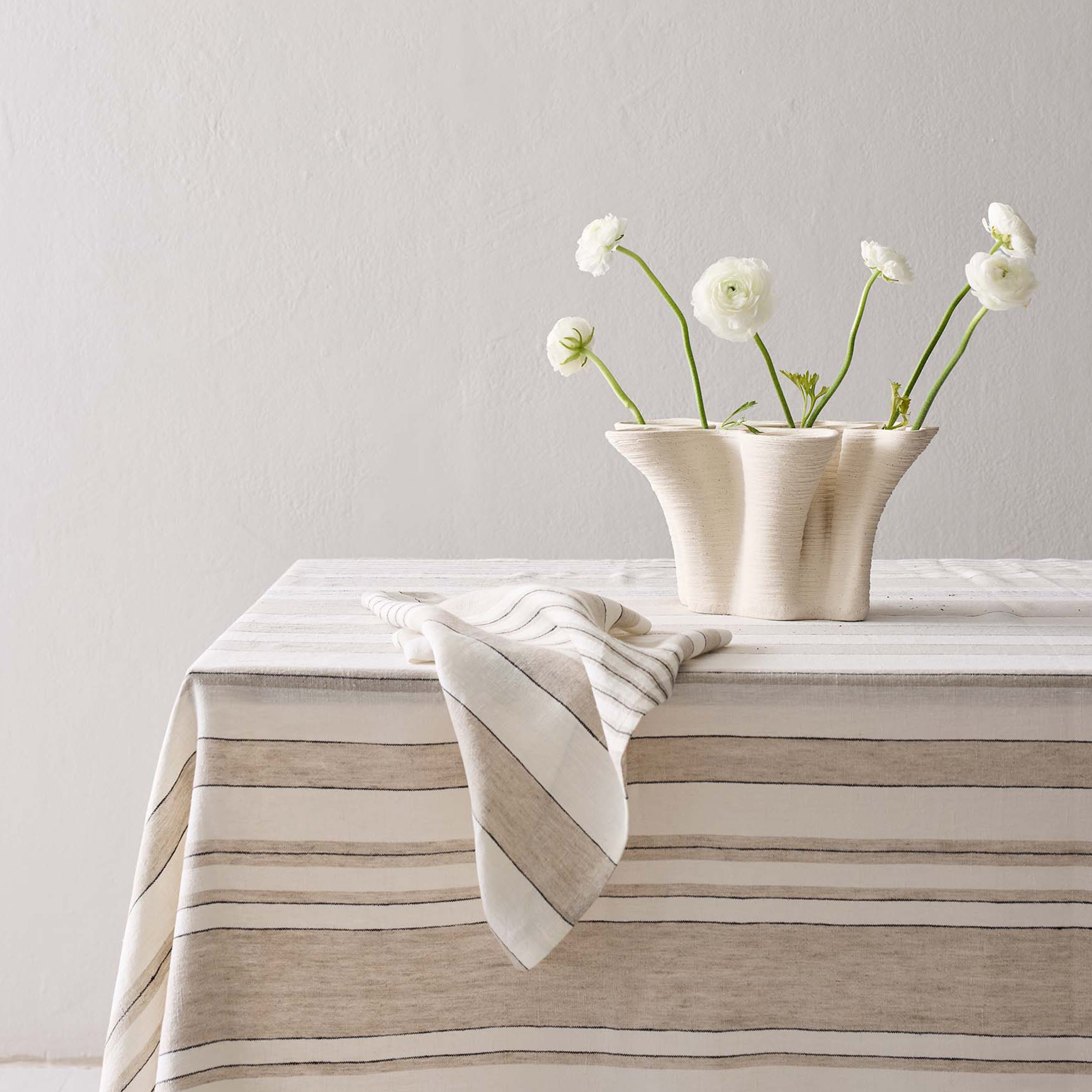 Tell me more Noah Duk Beige Stripe 145x330cm