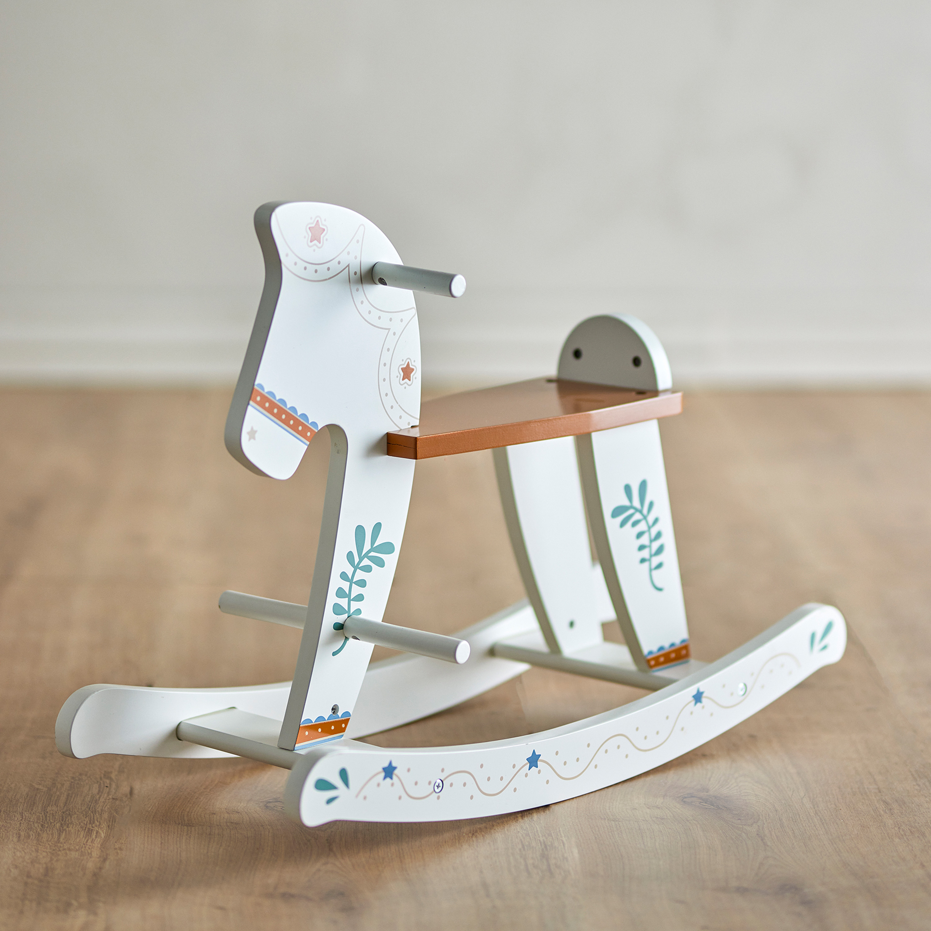 Bloomingville Ruddy Rocking Horse White