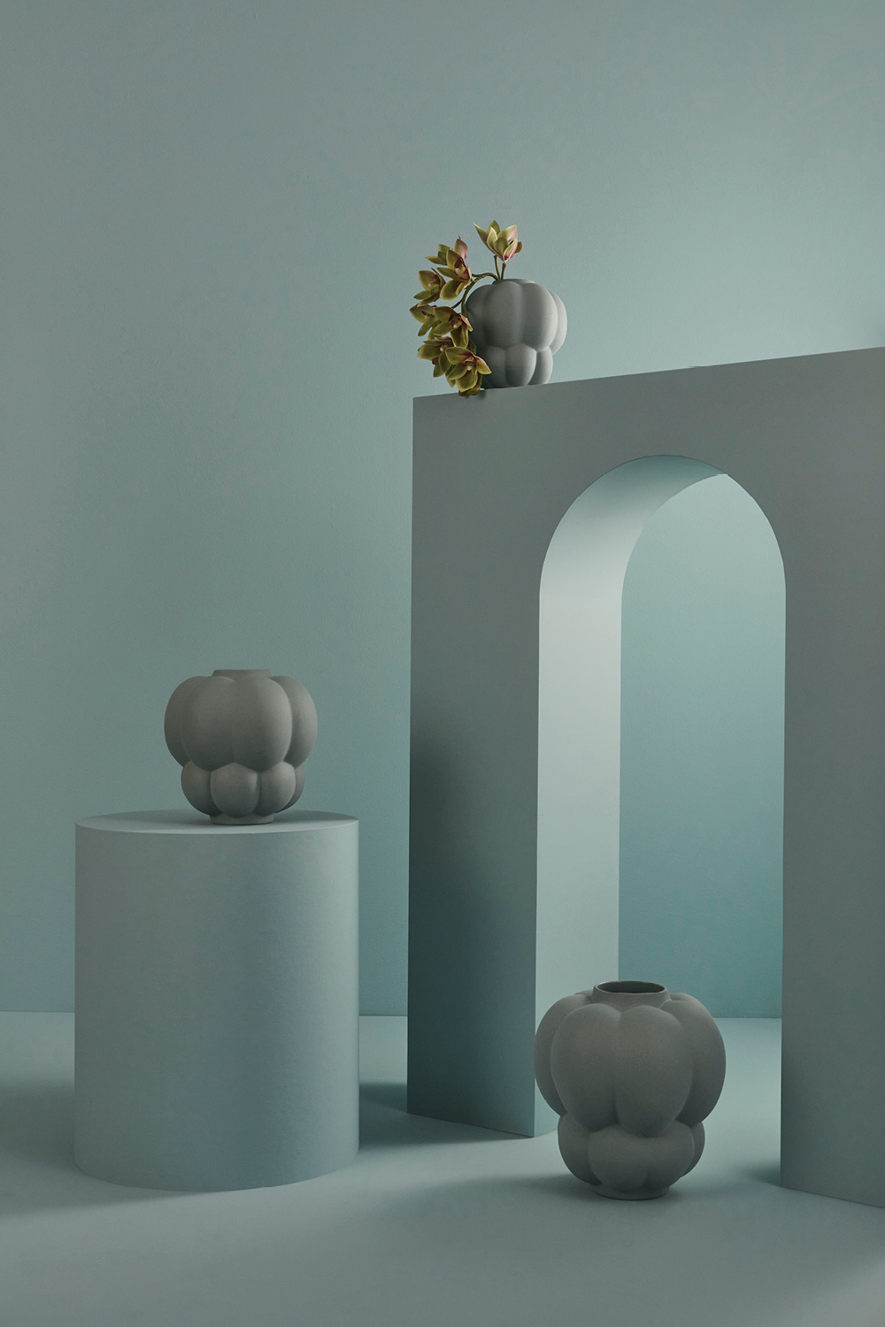 AYTM Uva Vase Keramik Pale Mint 35cm