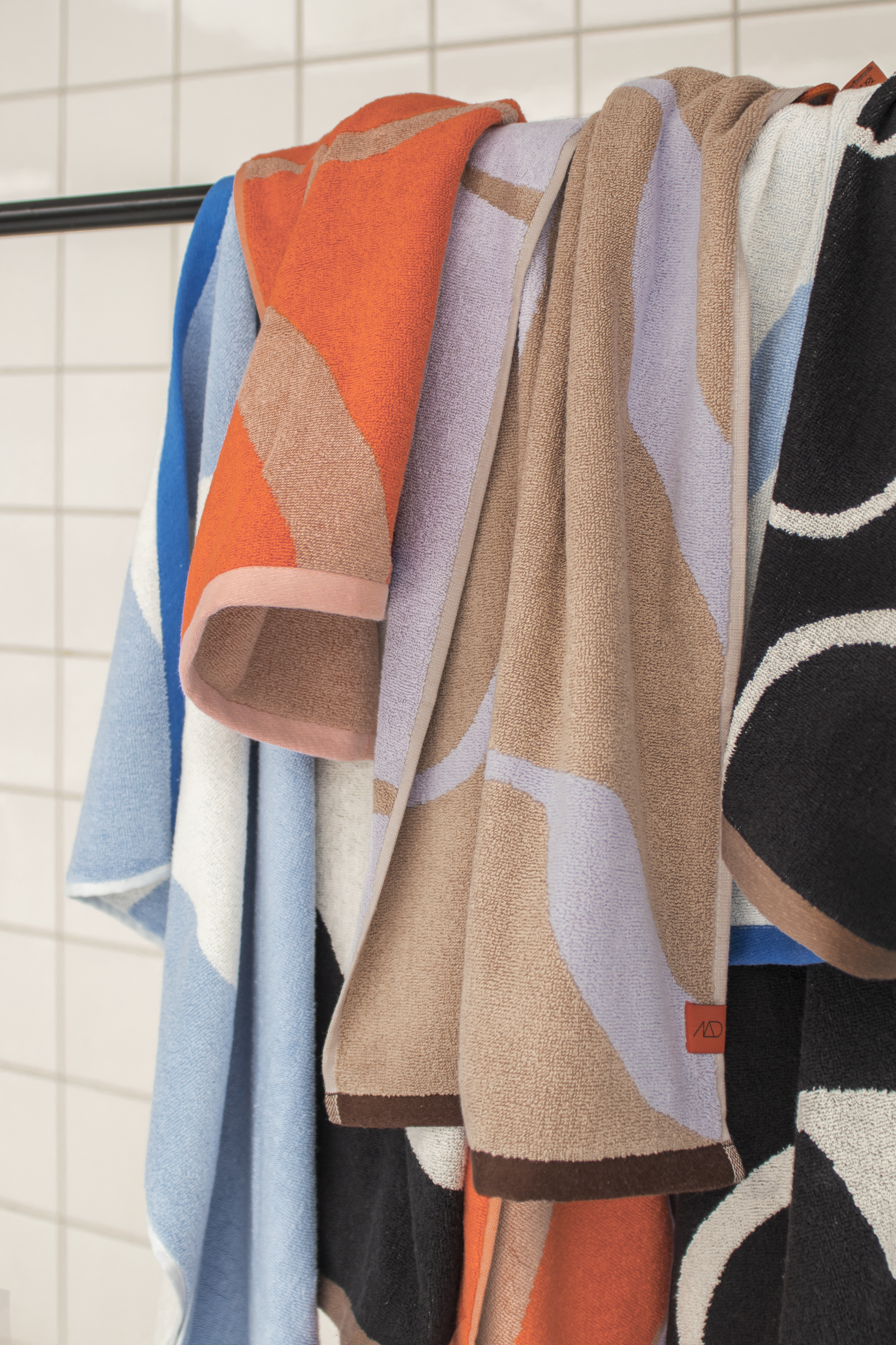 Mette Ditmer Nova Arte Handduk Sand/Lilac 50x90 2-pack