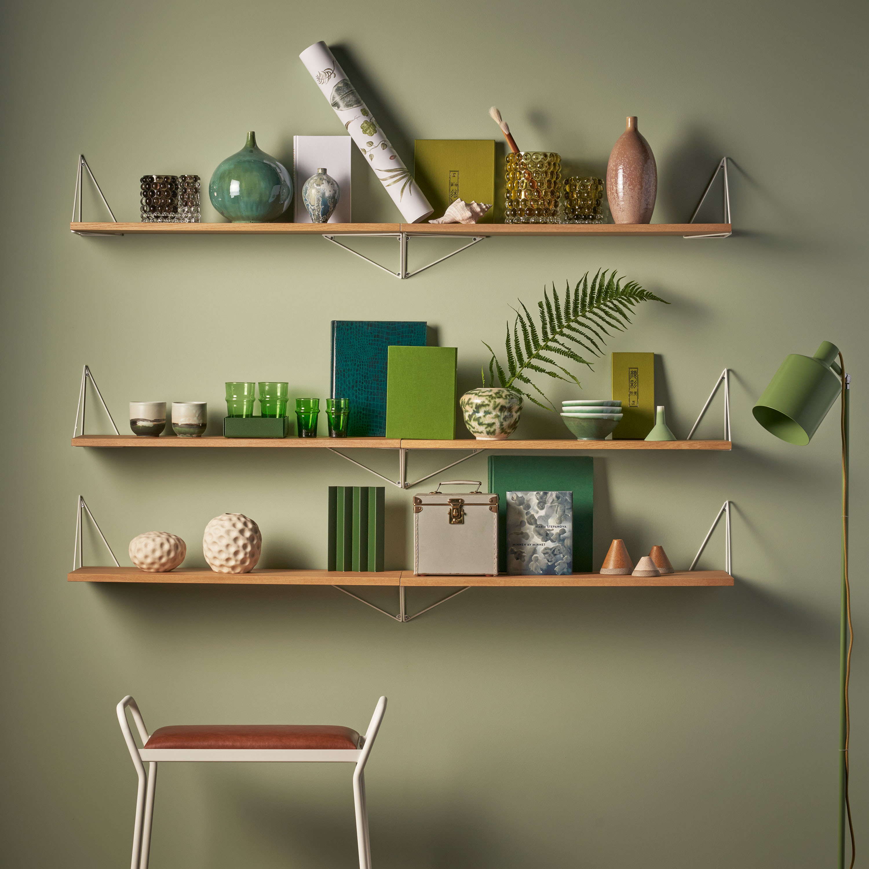 Maze Pythagoras Shelf Natural Oak 20x60cm