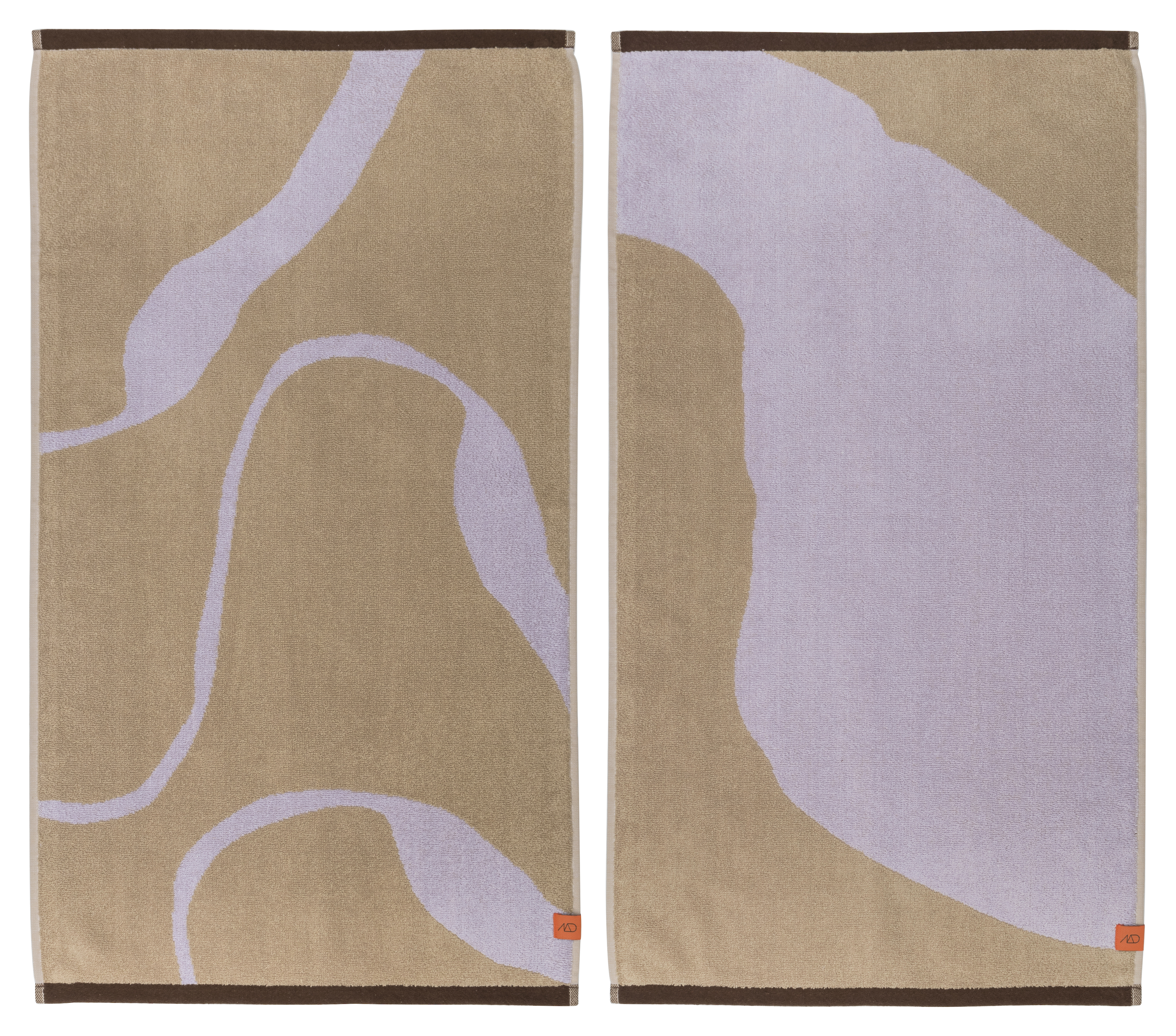 Mette Ditmer Nova Arte Handduk Sand/Lilac 50x90 2-pack