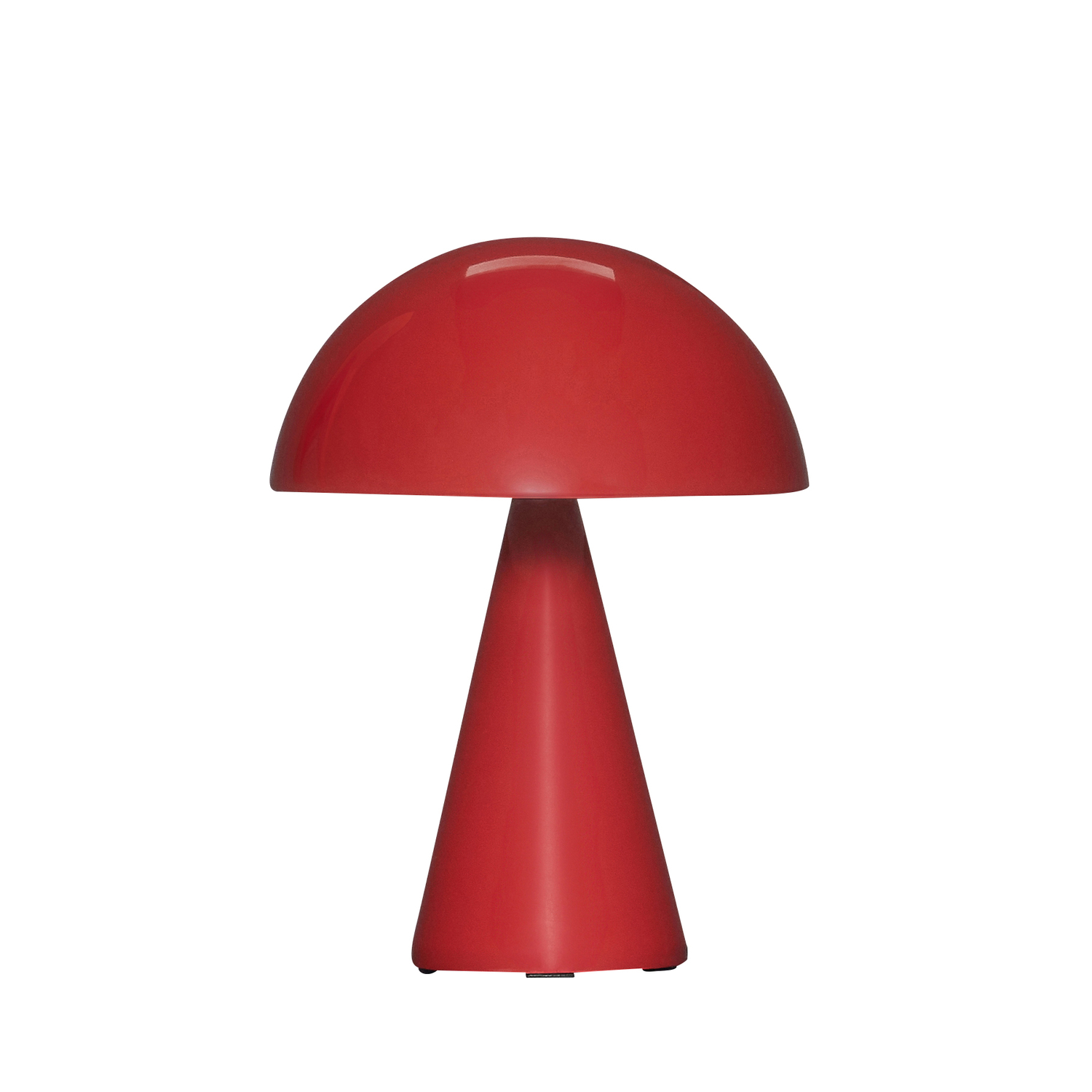Hübsch - Mush Tragbare Tischlampe Rot 20cm - Tischlampen