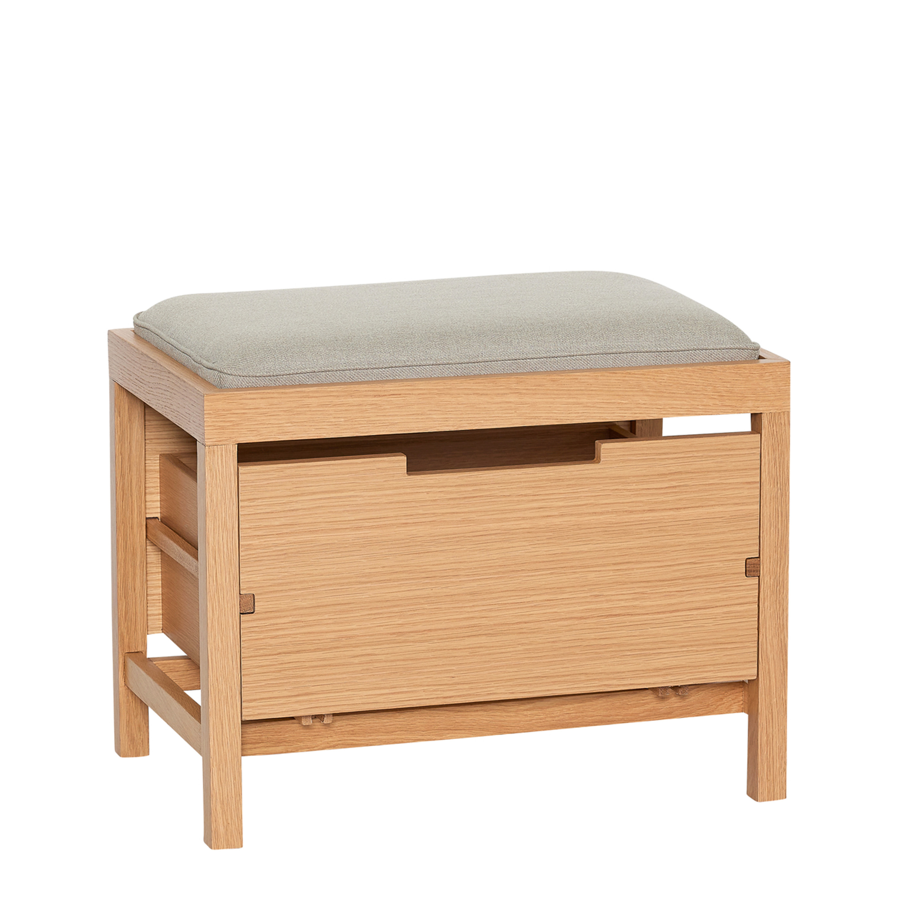 Hübsch - Bifi Bänk Sand/Natural 60x40 - Trä