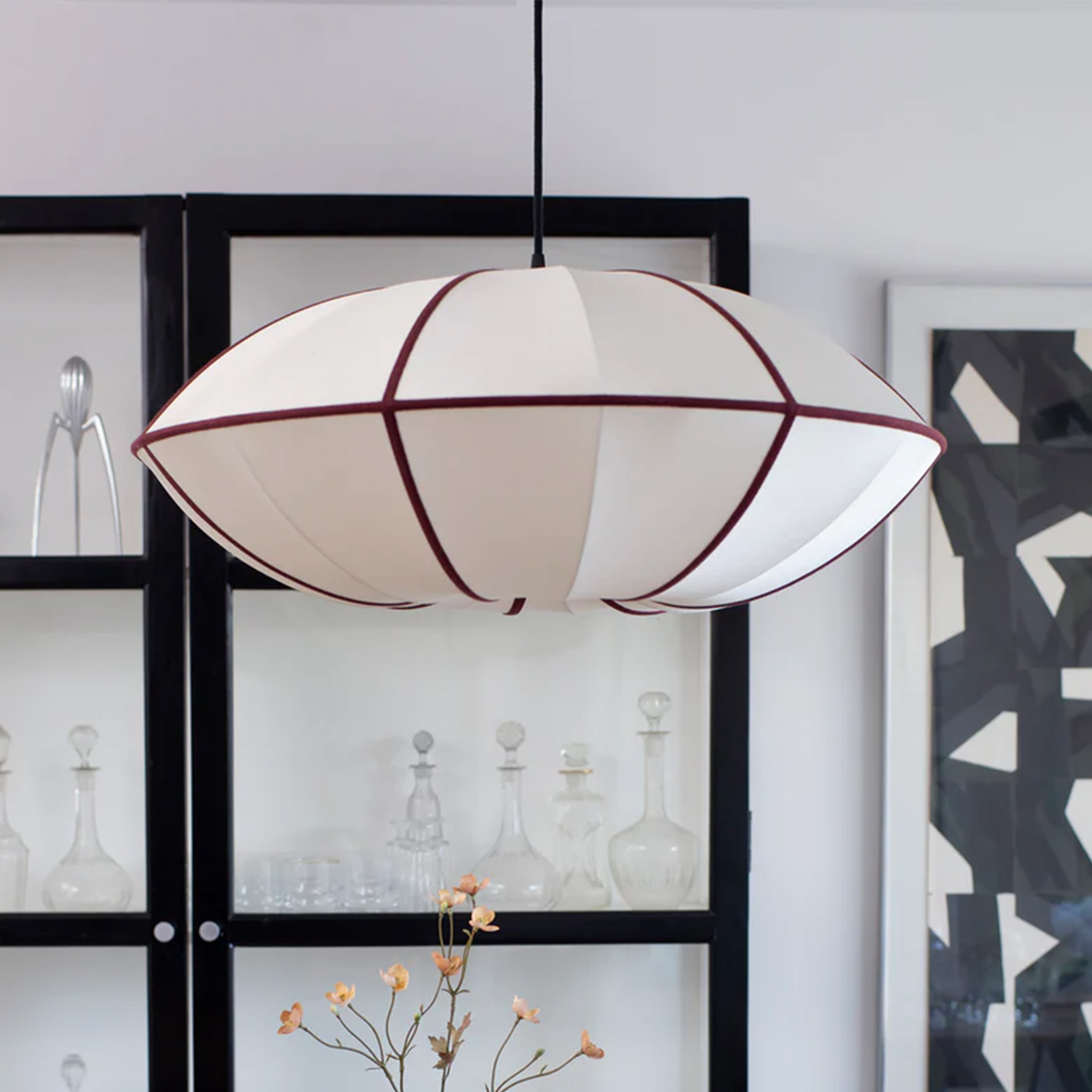 Oi Soi Oi UFO Lampenschirm Offwhite/Bordeaux