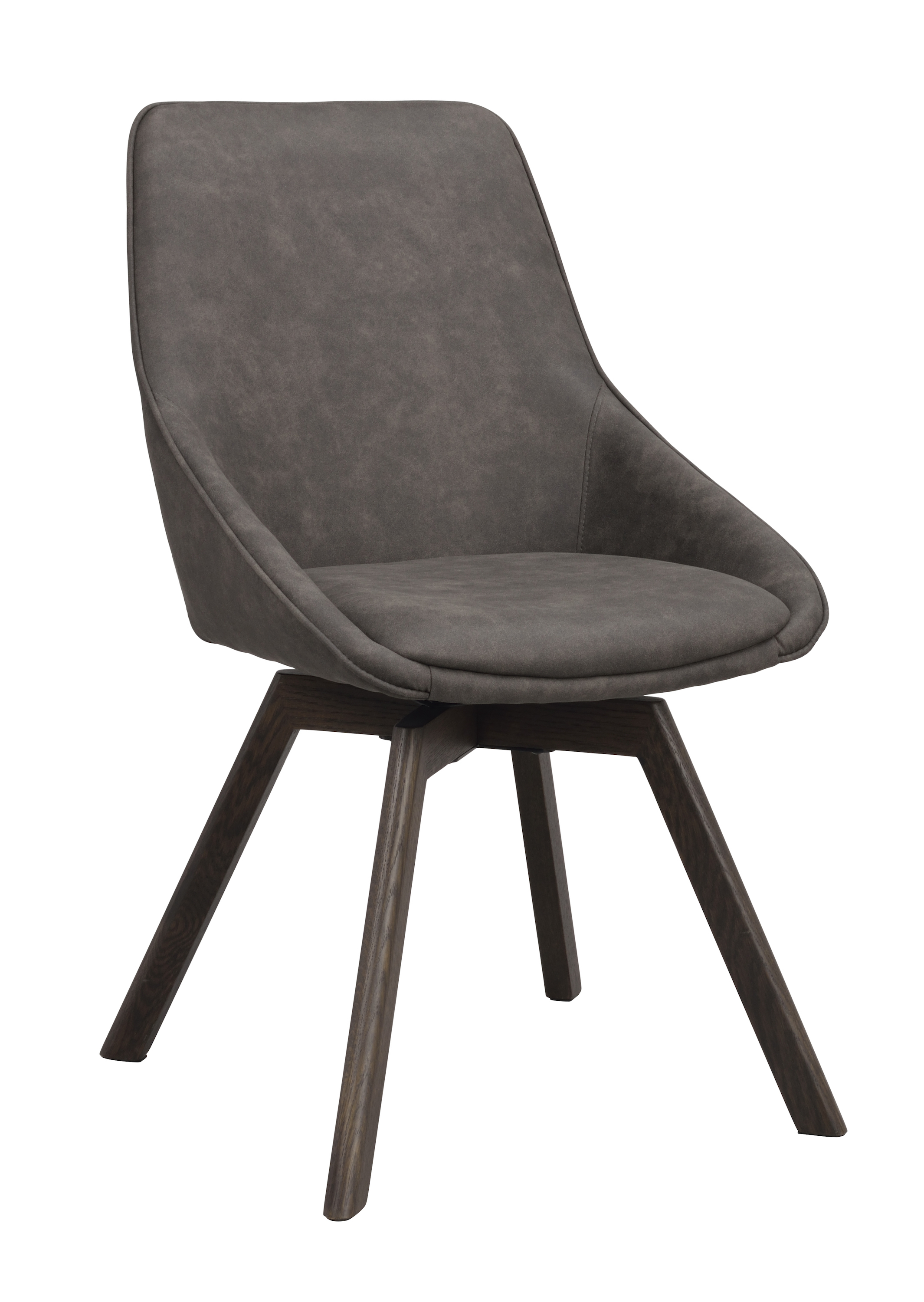 Rowico Home Alison Matstol Mörkgrå Microfiber/Brun