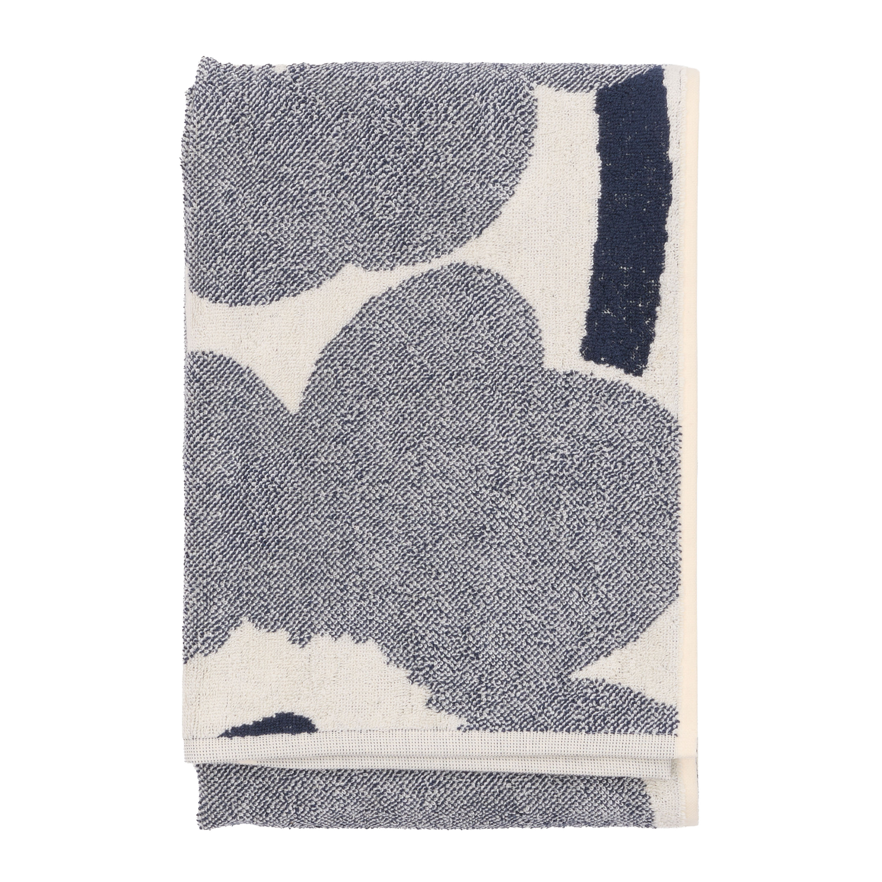 Marimekko Unikko Håndkle Off White/Blueberry 70x150