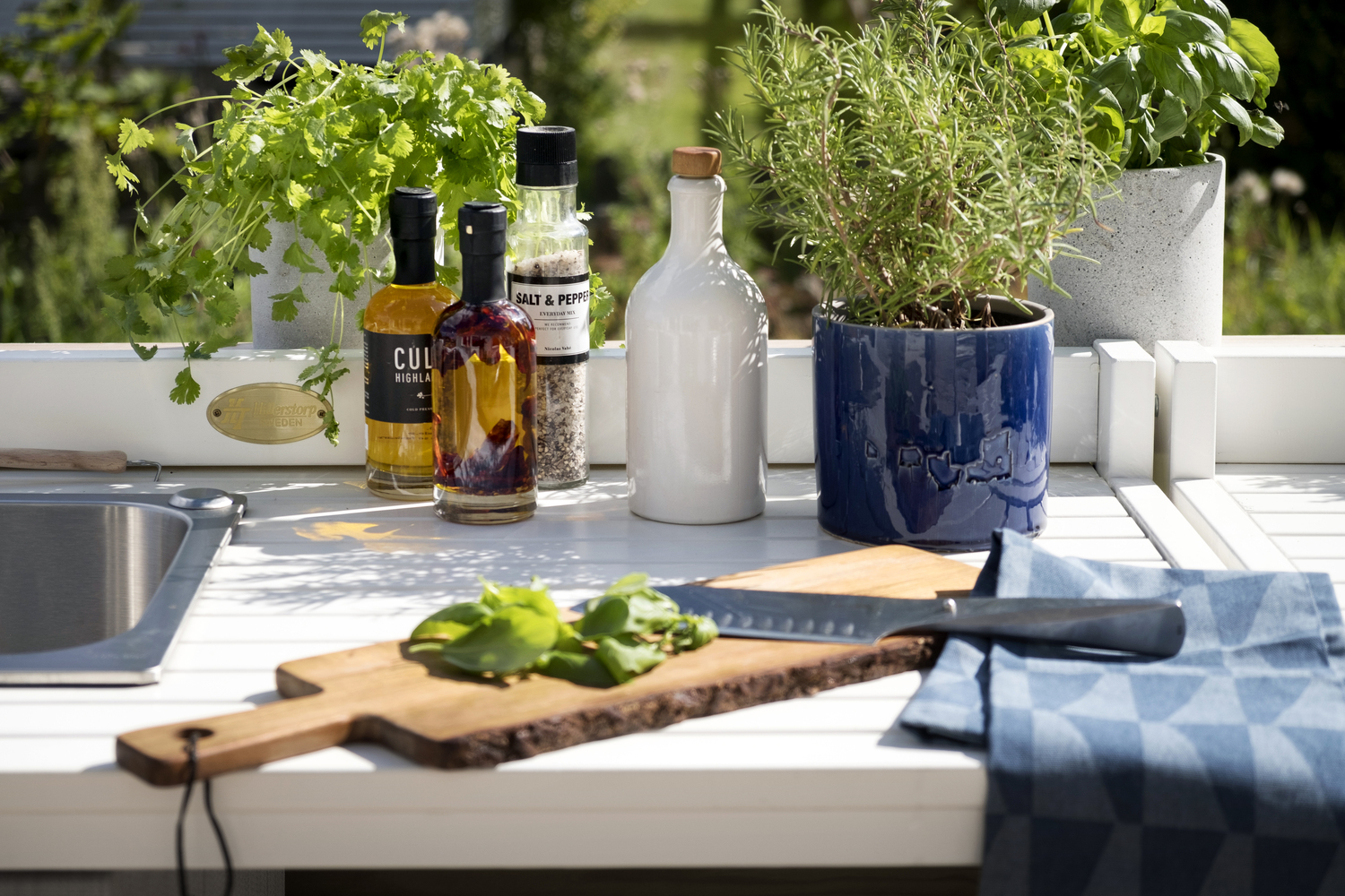 Hillerstorp Läckö Utekjøkken inkl. vask Hvit