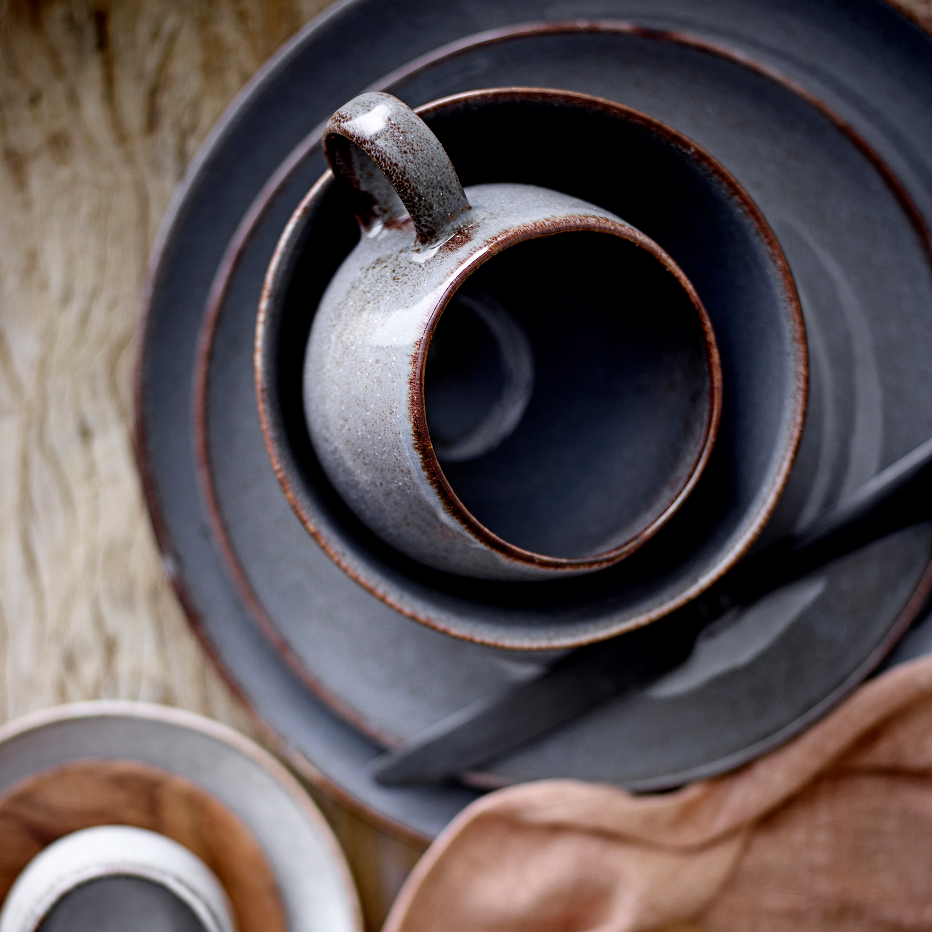 Bloomingville Sandrine Aamiaissetti Harmaa