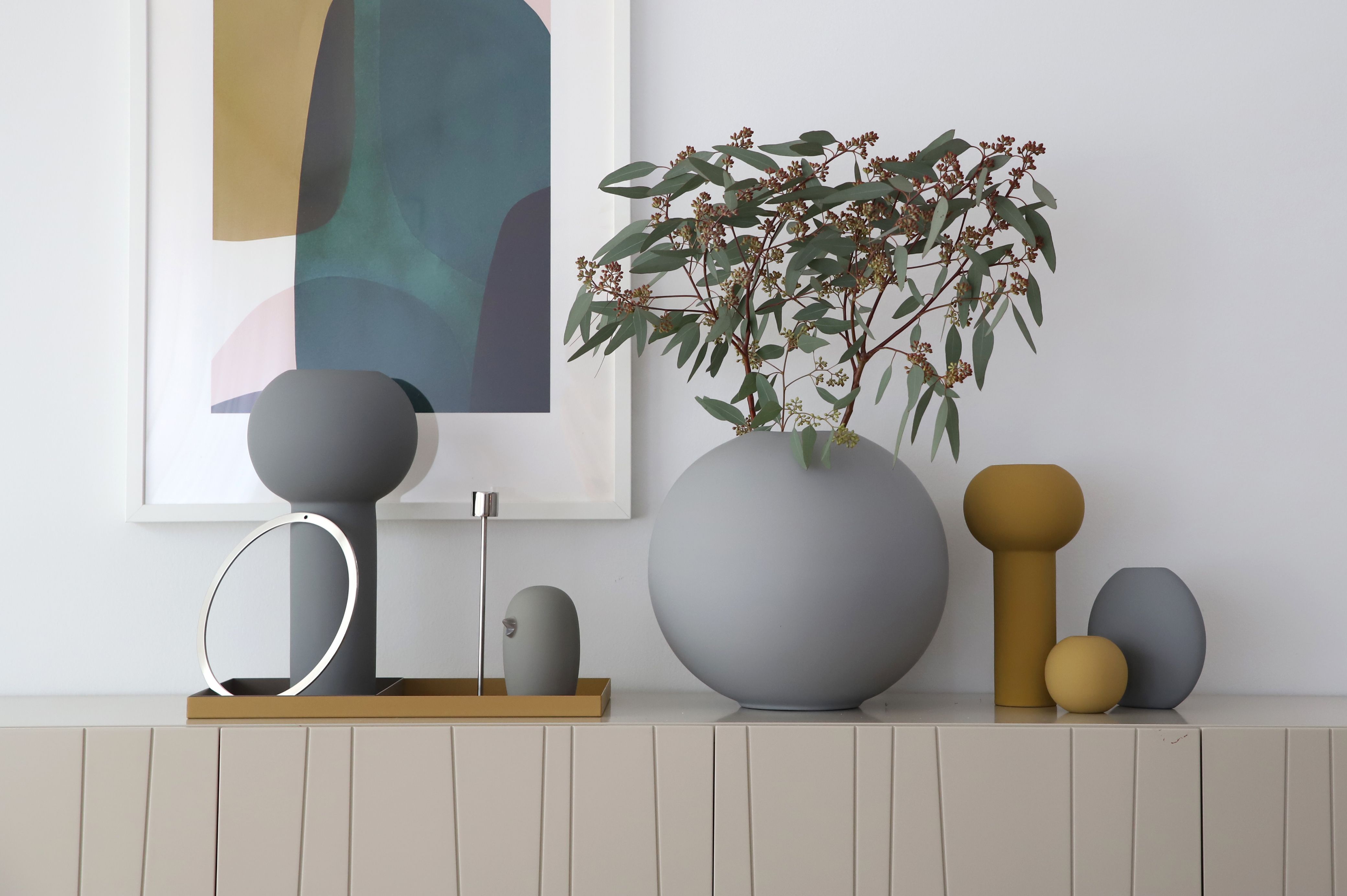 Cooee Design Pillar Vase Grå 32cm