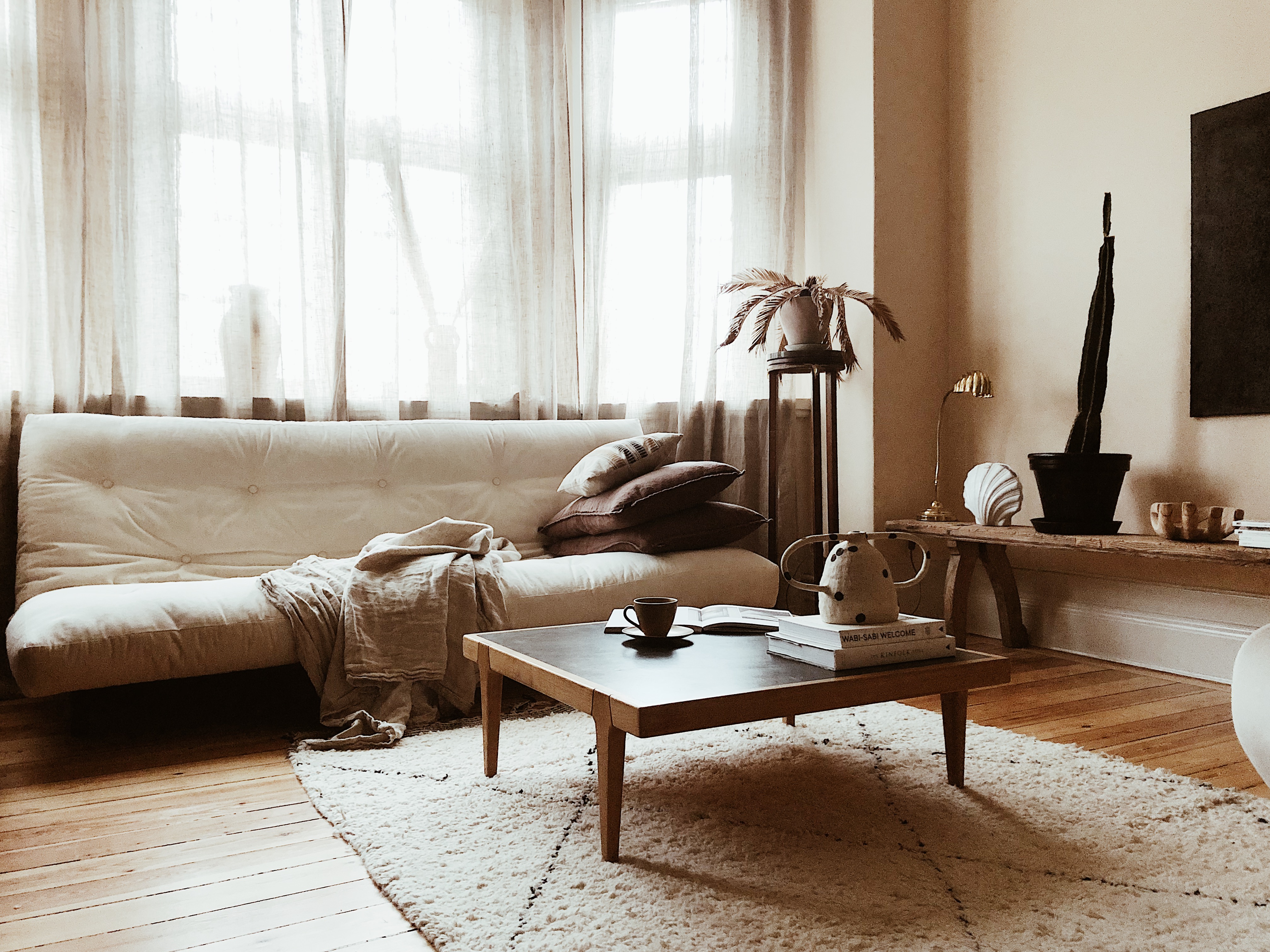 Karup Design Fresh Schlafsofa Natur/Olivgrün 200cm