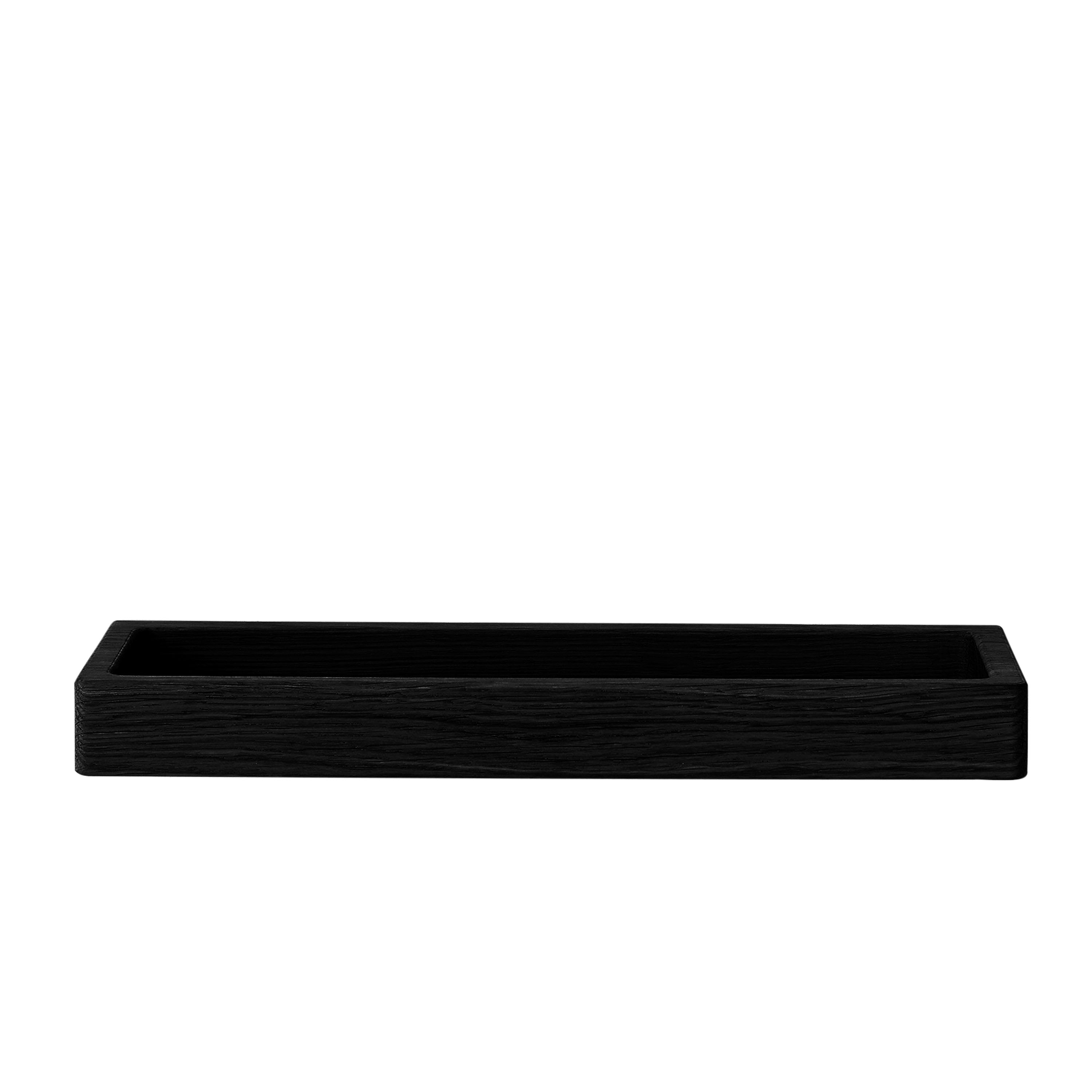 Shelf 10 Seinähylly Musta Pyökki 32x12