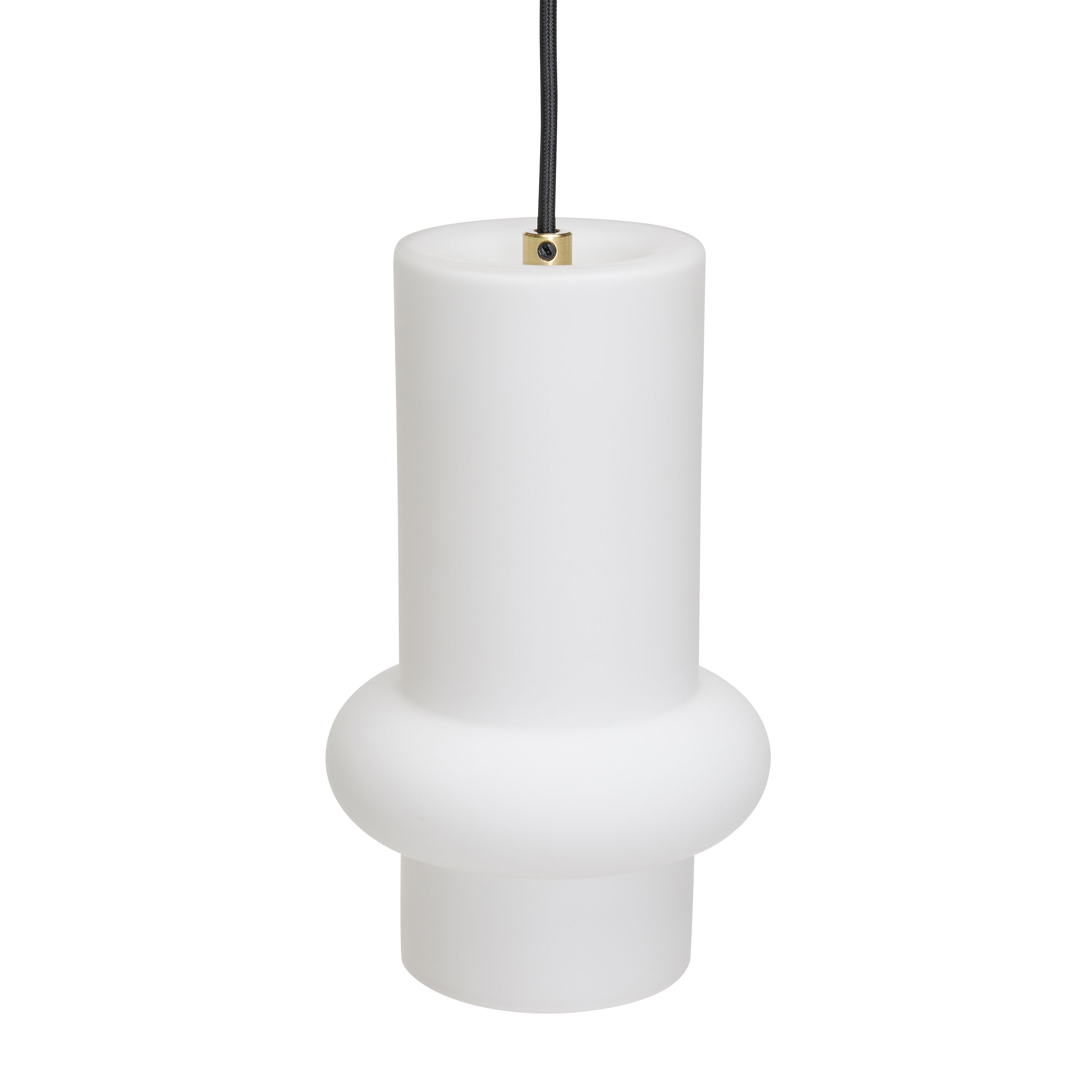 Hübsch Pilule Pendelleuchte Down Matte White 25cm