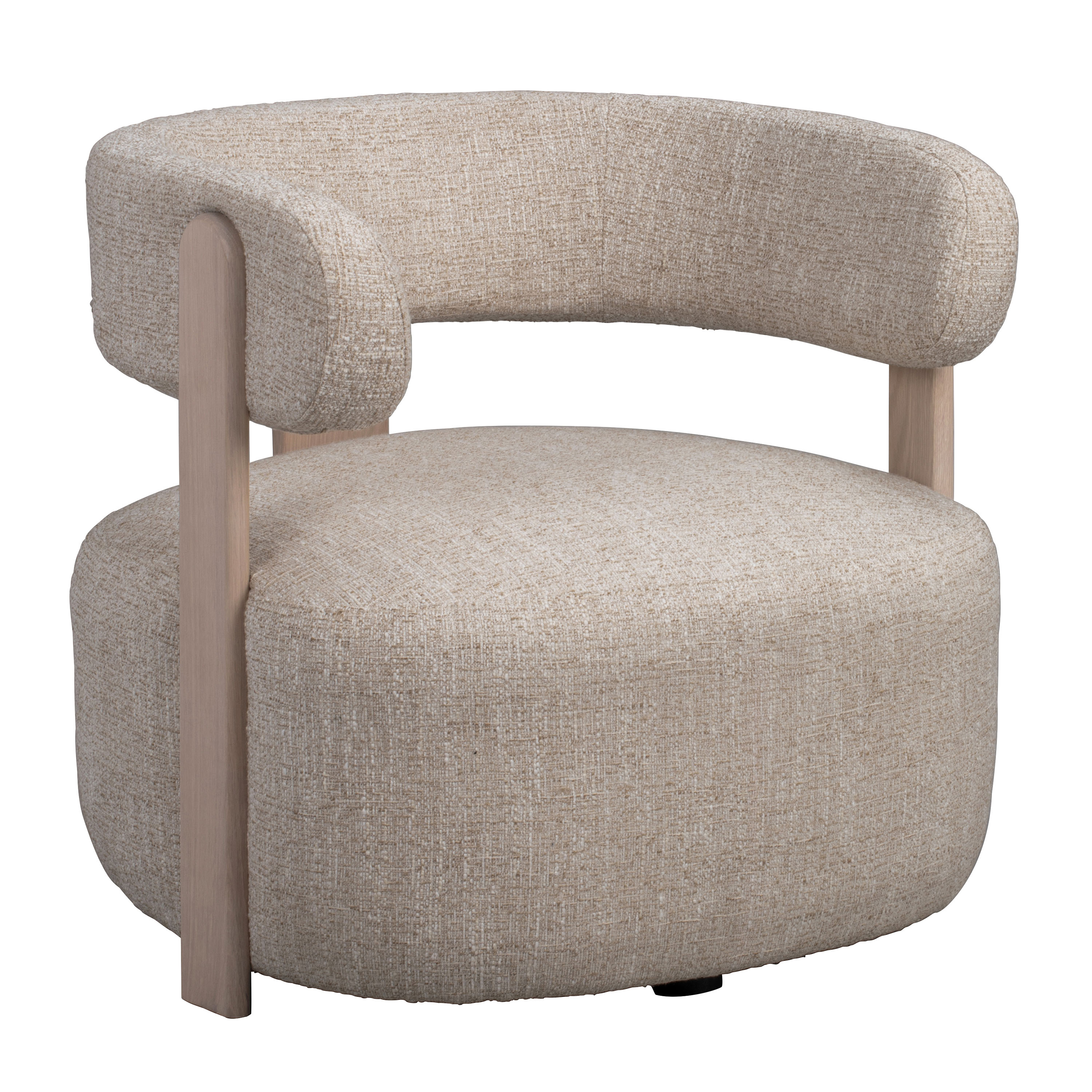 Rowico Home Jenison Loungesessel Hellbeige/Weißpigmentiert