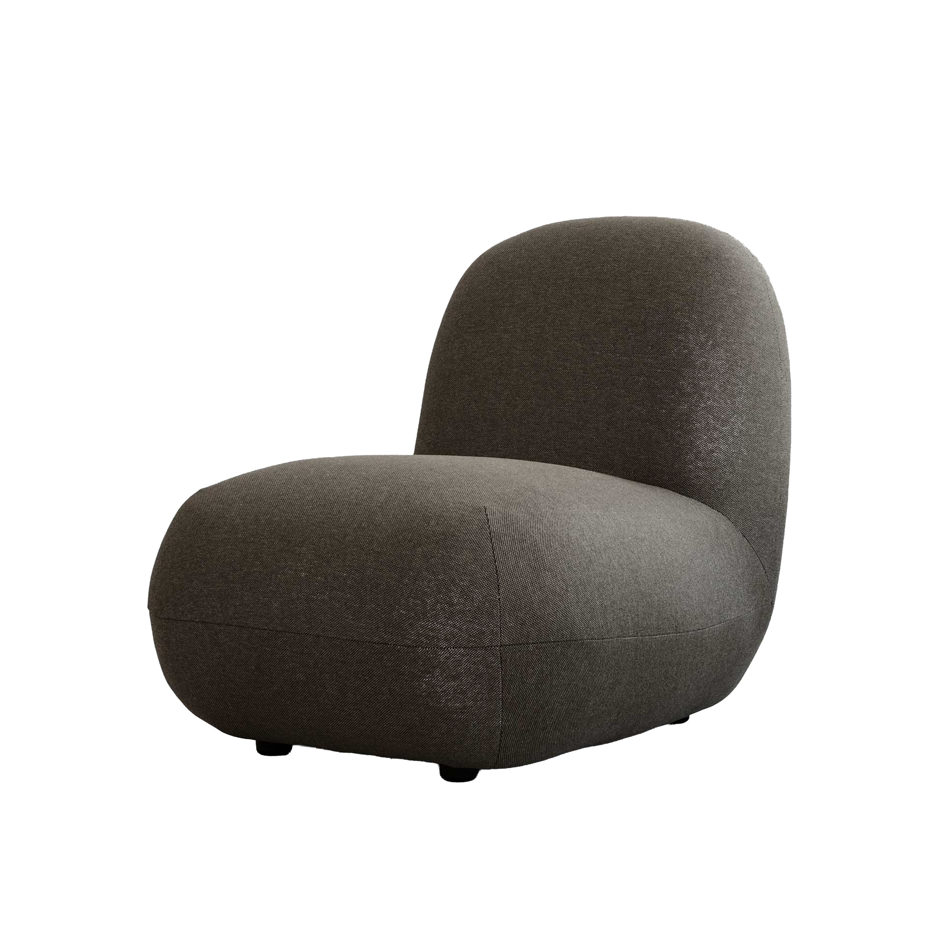 Toe Flat Loungestol Stone Gray