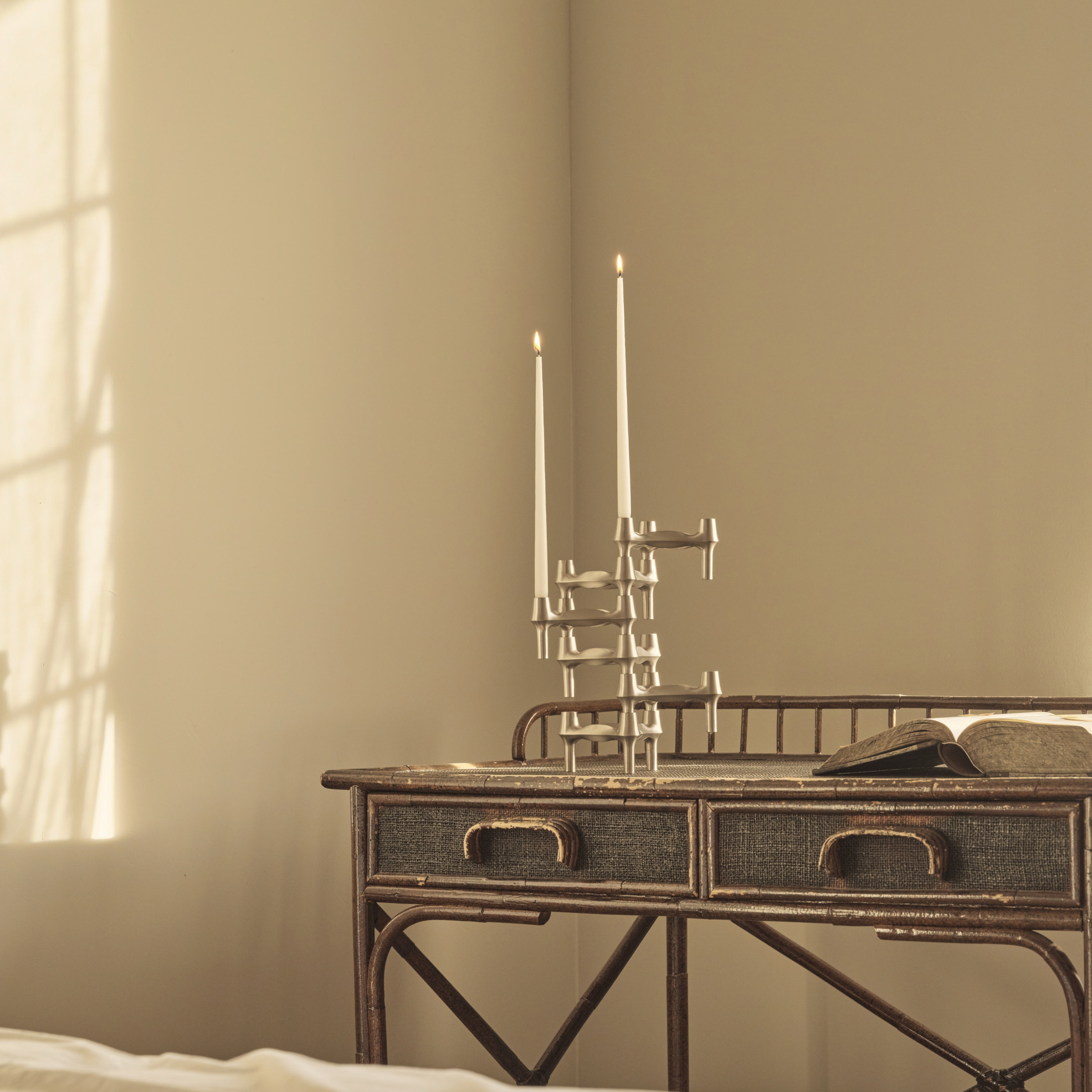 Stoff BMF Lysestake Børstet Krom 3-pack