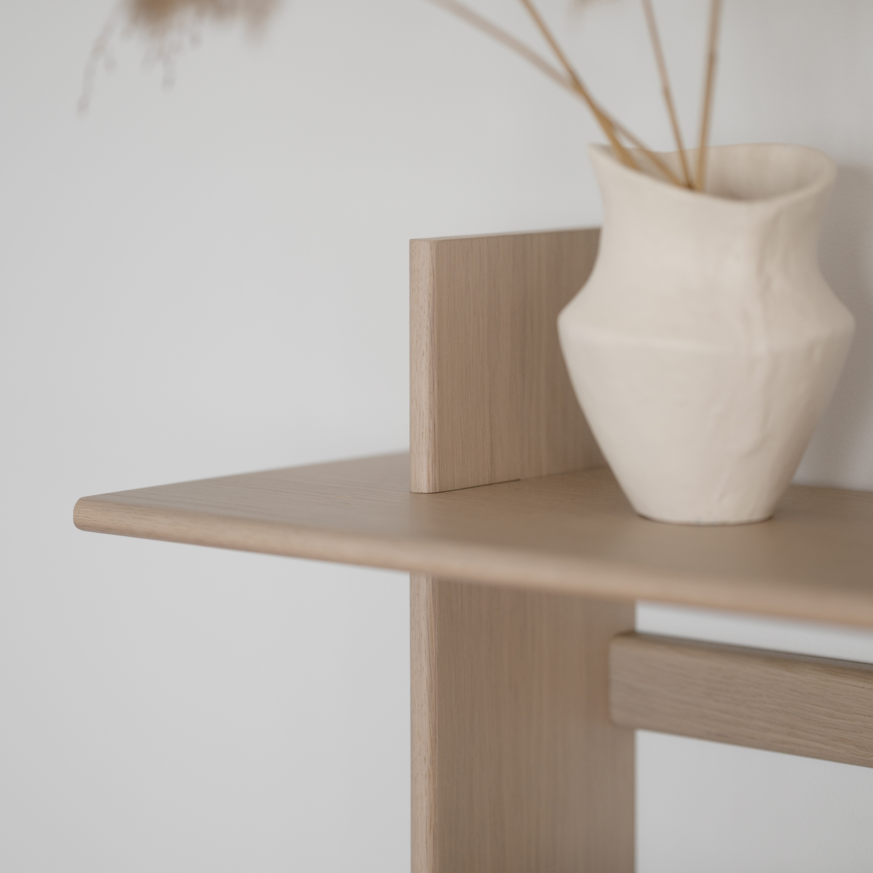 Rowico Home Westlock Wandregal Weiß pigmentierte Eiche 75x48