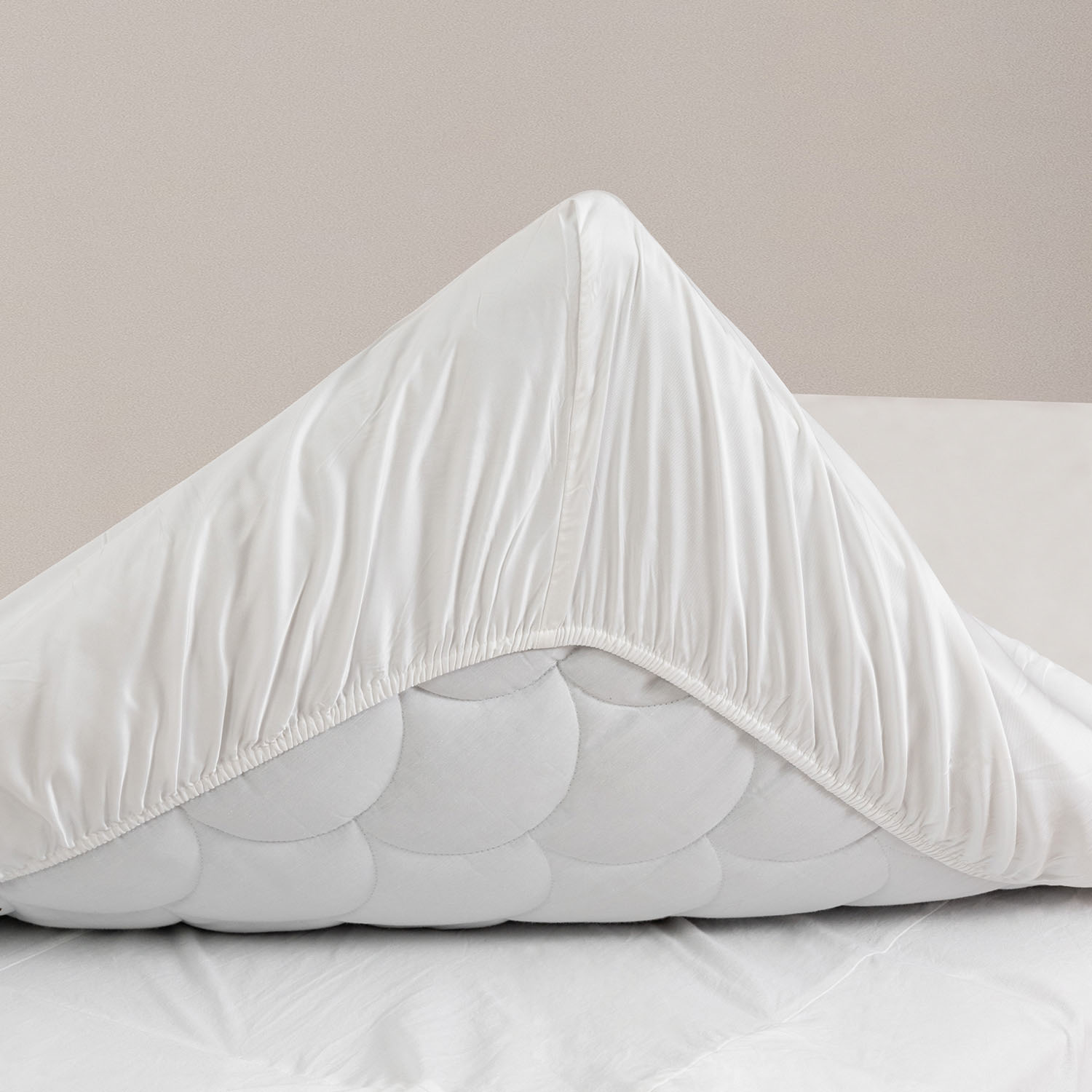 Bamburino - Formsytt Underlakan Bambu 180x200 - Vit