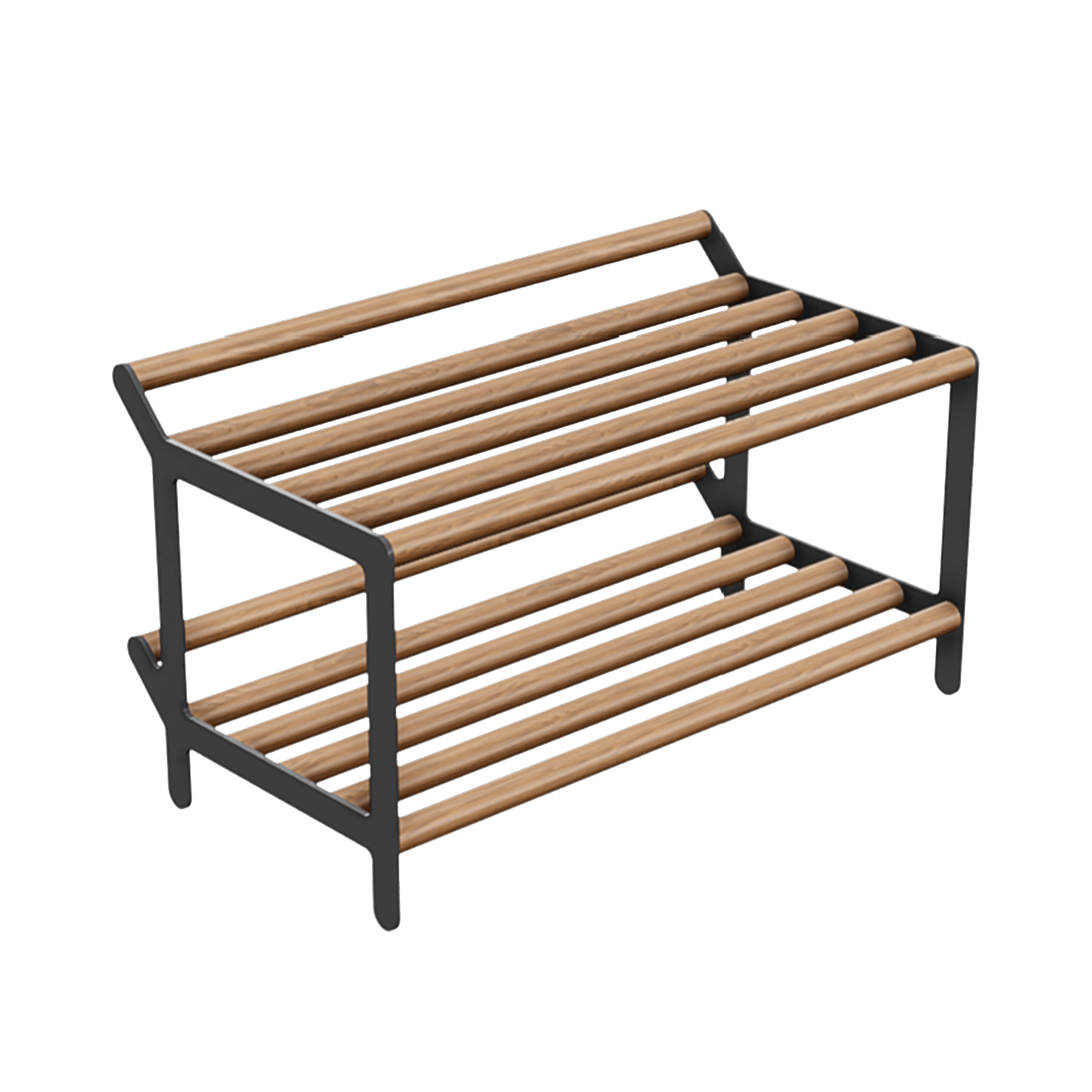 Tamburin Skohylla Ek/Svart 60cm