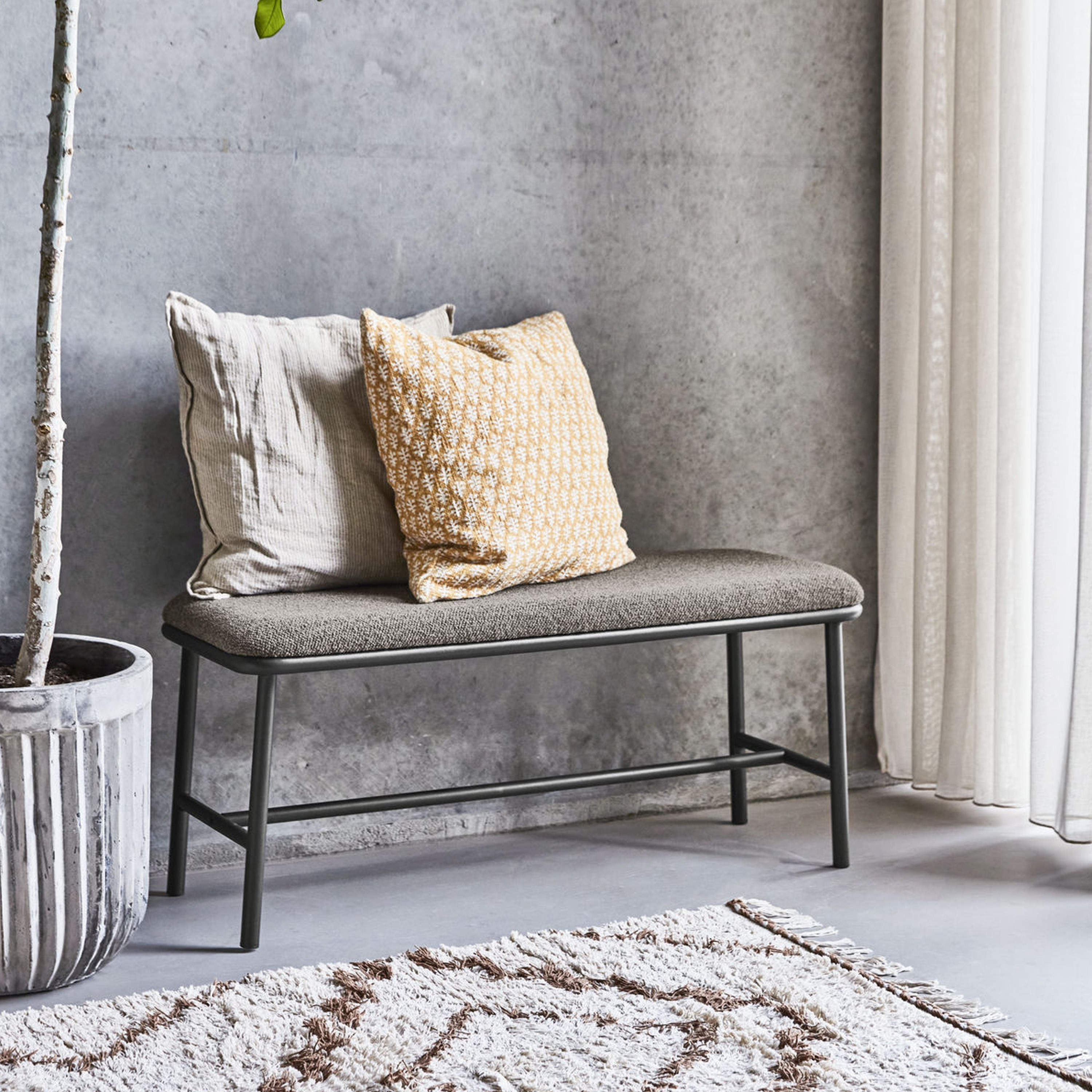 House Doctor Toda Bänk Brun 100x39