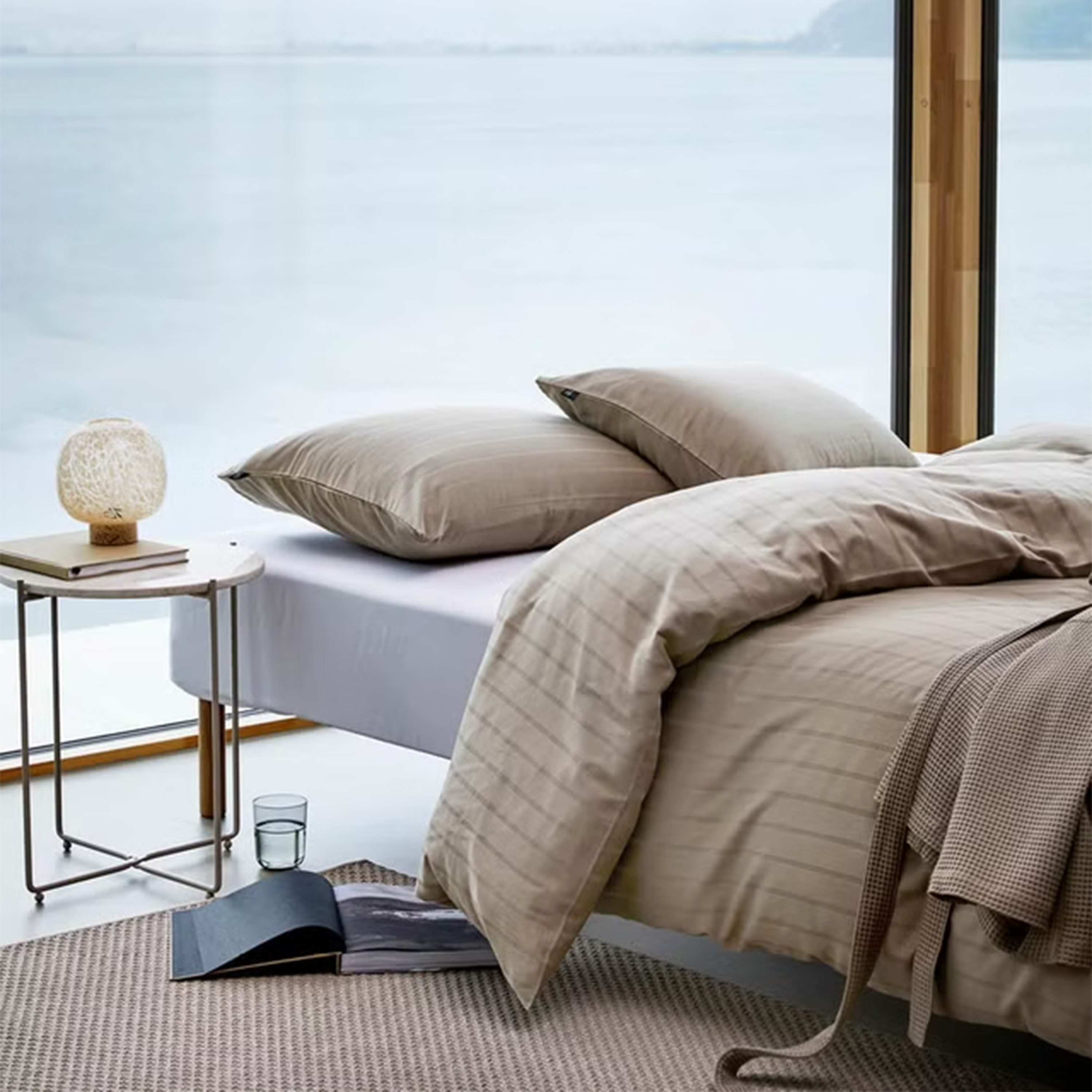 Høie Milano 2-del Påslakanset Satin Mullvad