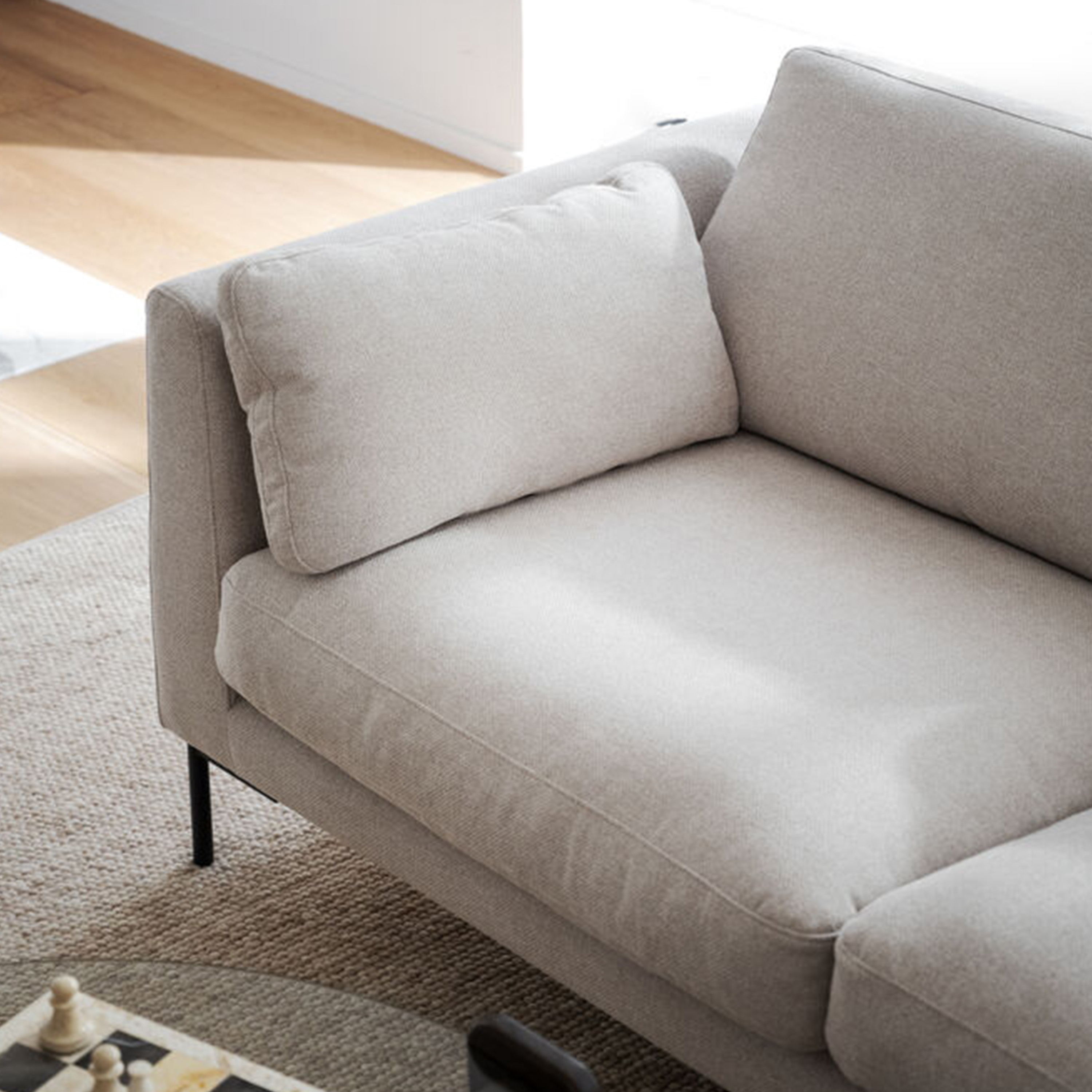 Rowico Home Corwin 3,5-sits Soffa Schäslong Höger Beige