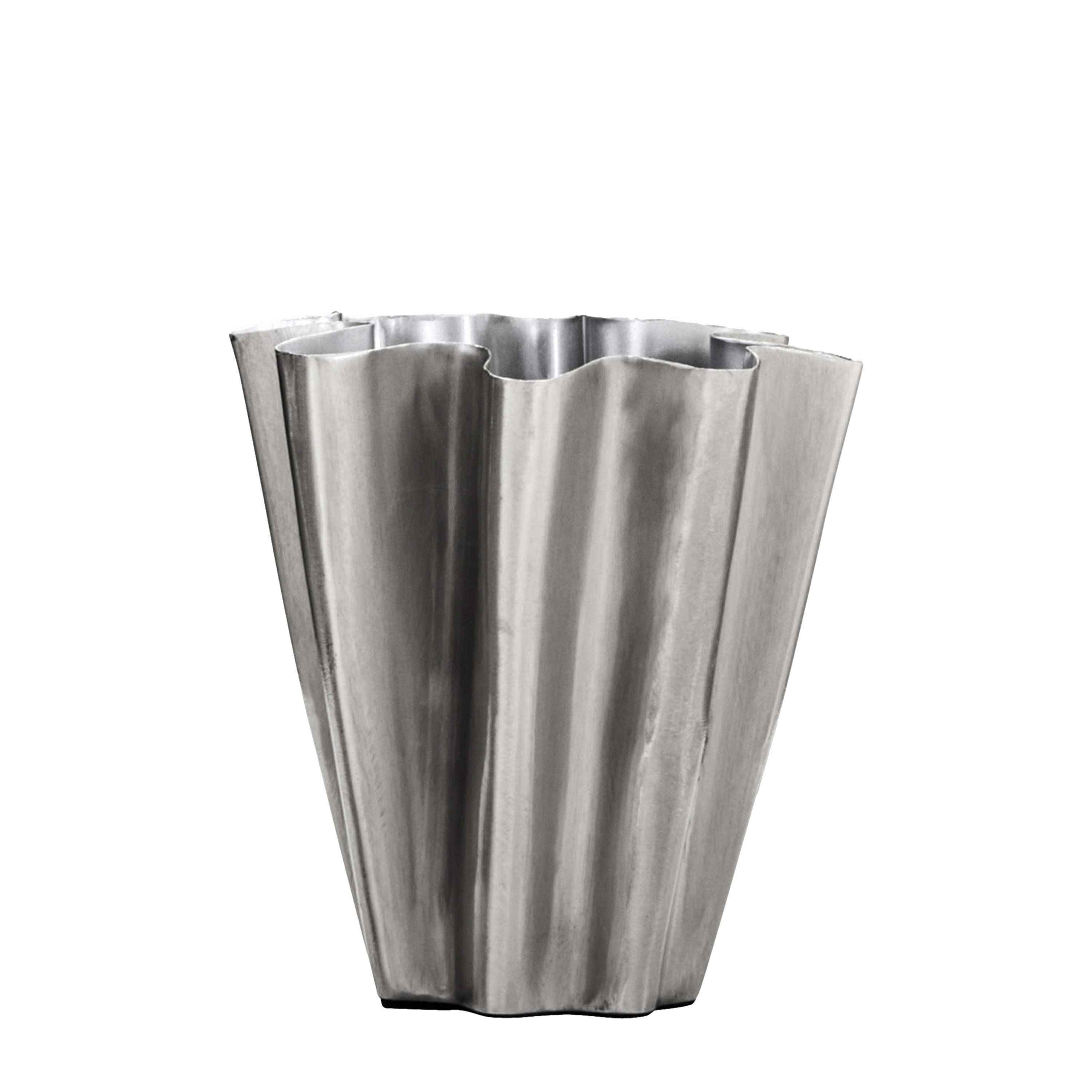 Flood Vas Brushed silver finish 13cm