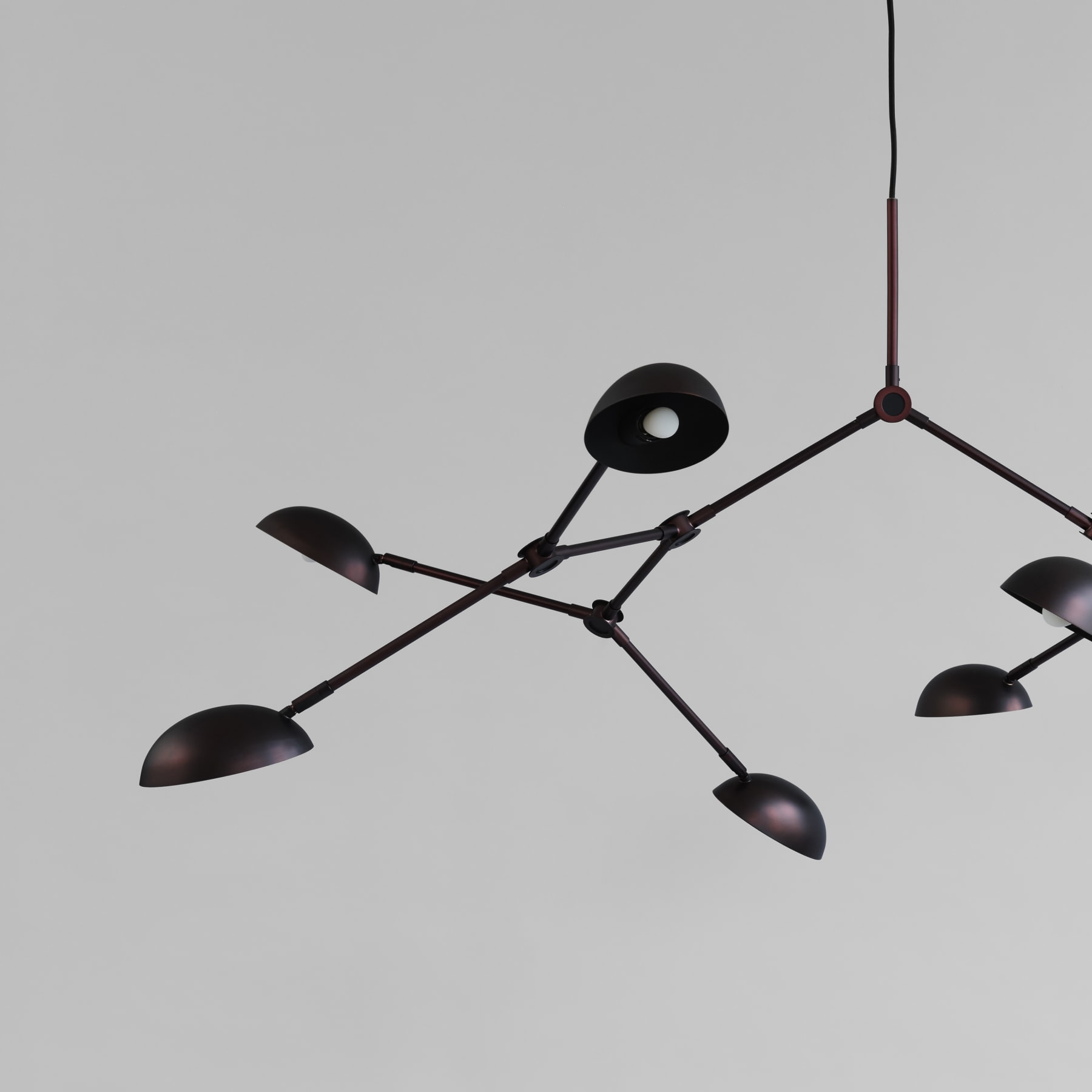 101 Copenhagen Drop Taklampe Burned Black 154cm