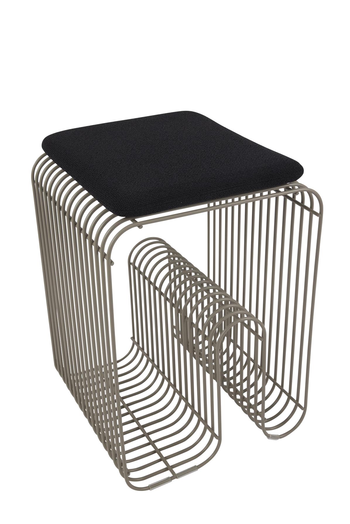 AYTM Curva Sitzaufleger Anthrazit Bouclé 33x27