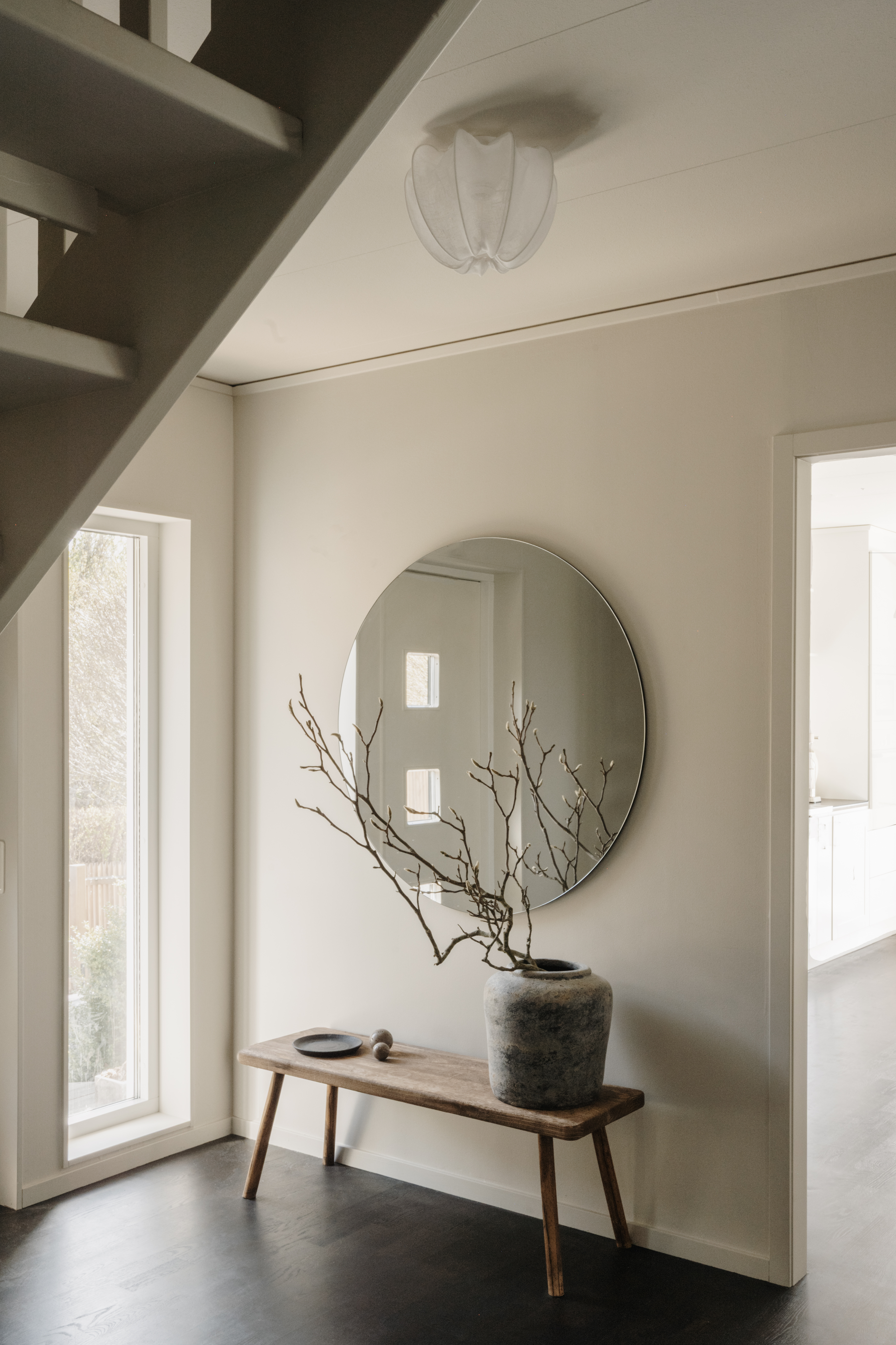 Watt &amp; Veke Anna Deckenleuchte Leinen Weiß Mini