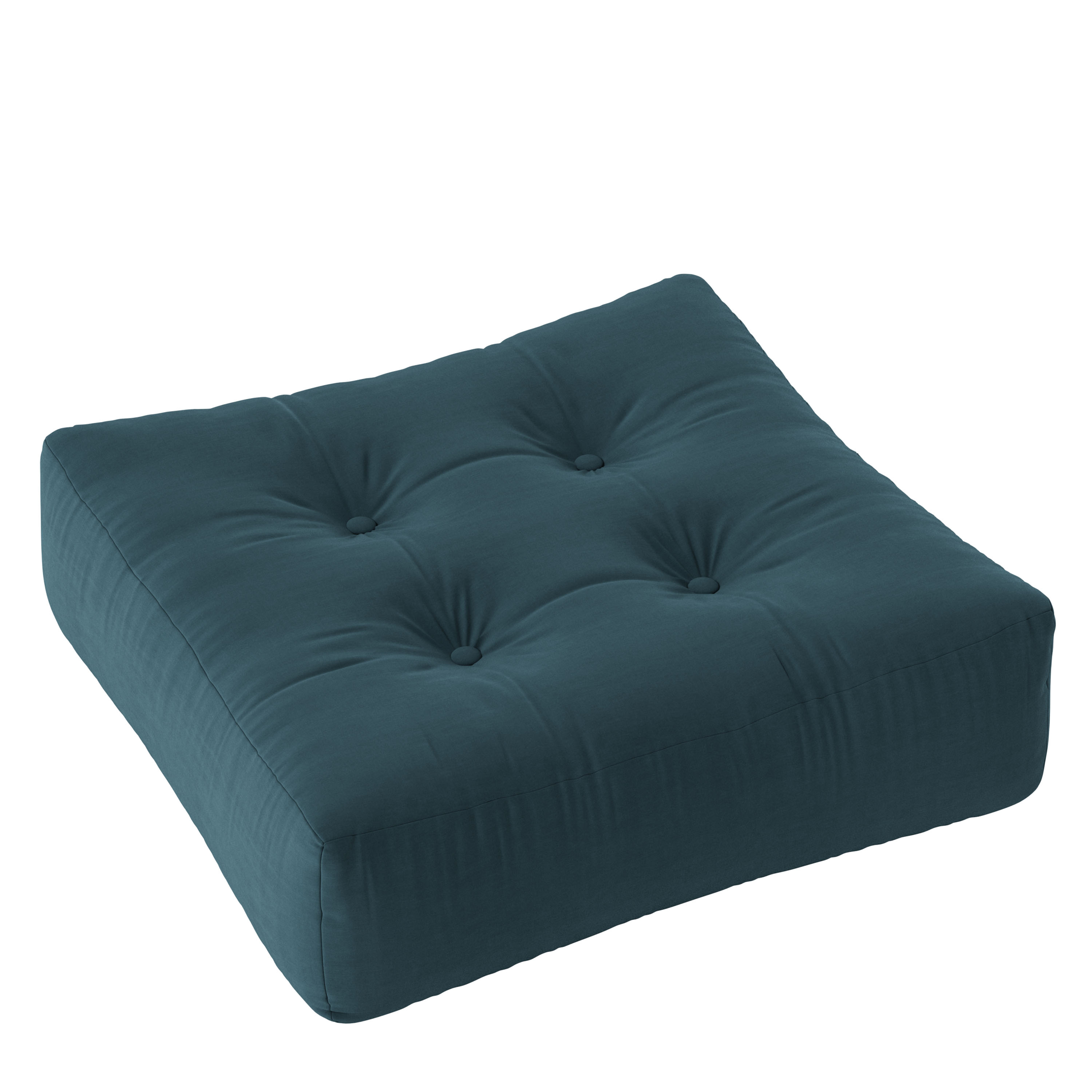 More Sittpuff Petrol Blue 70x70cm