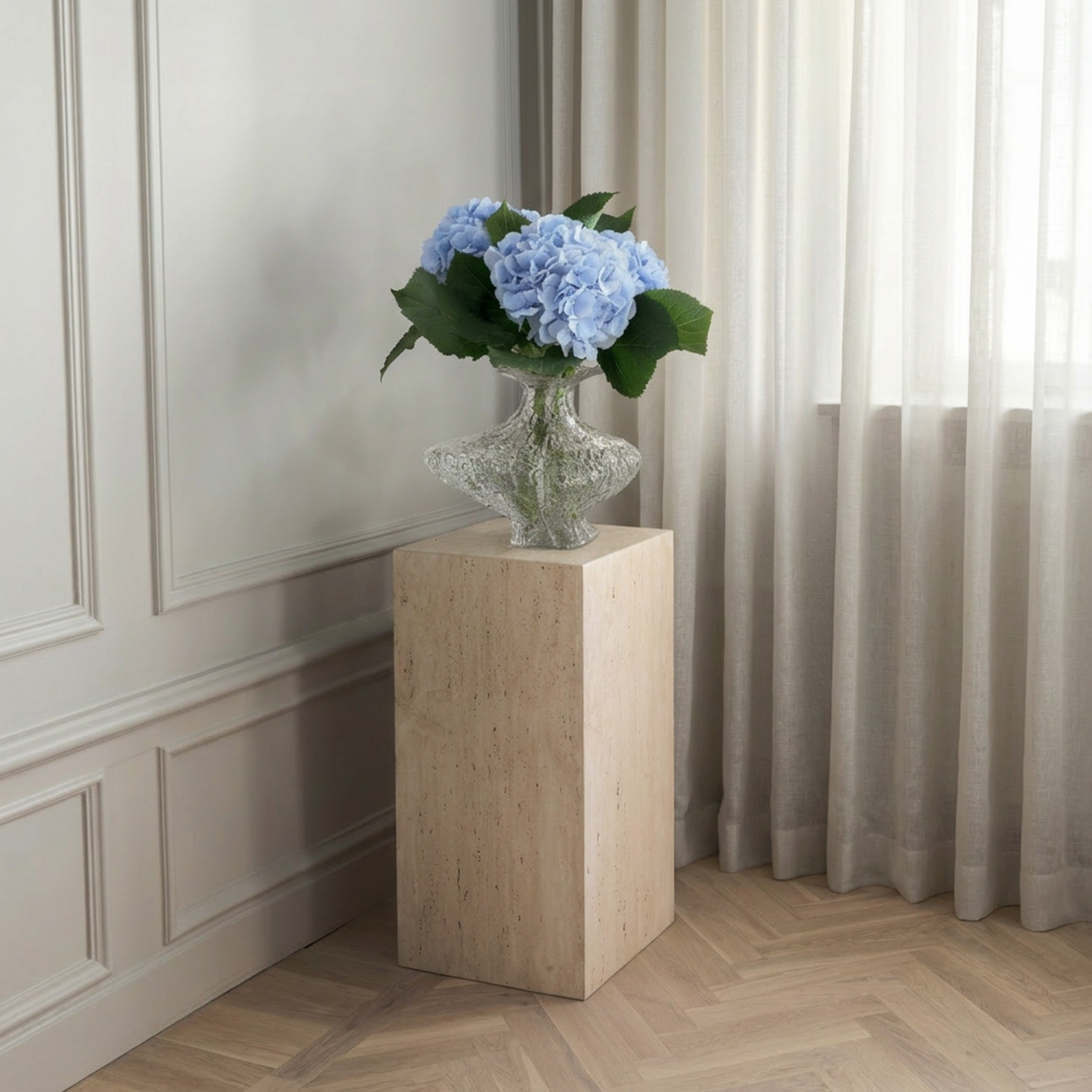 Sleepo Collection Tilly Pedestal Travertine 30x60