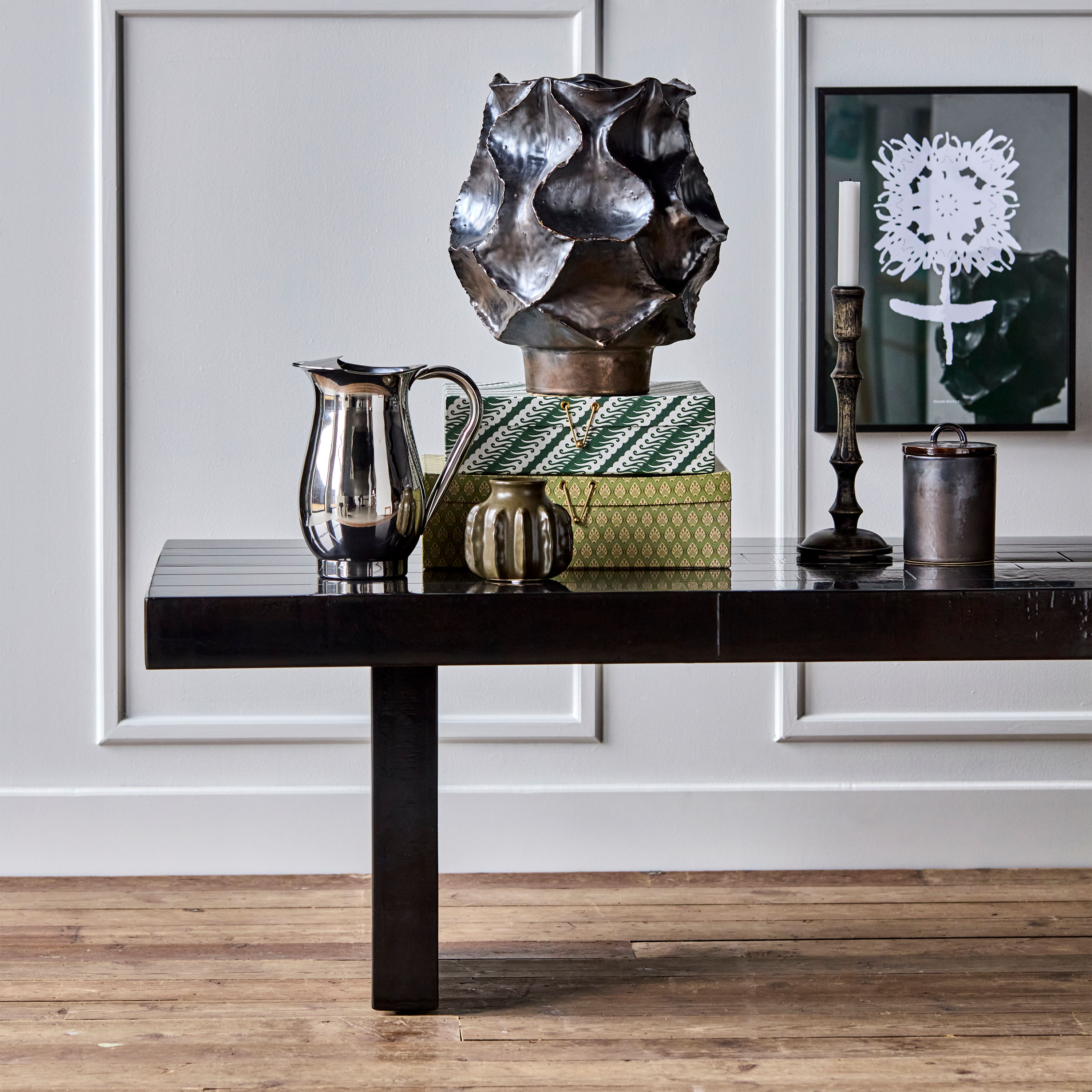 House Doctor Brick Soffbord Black 150x60