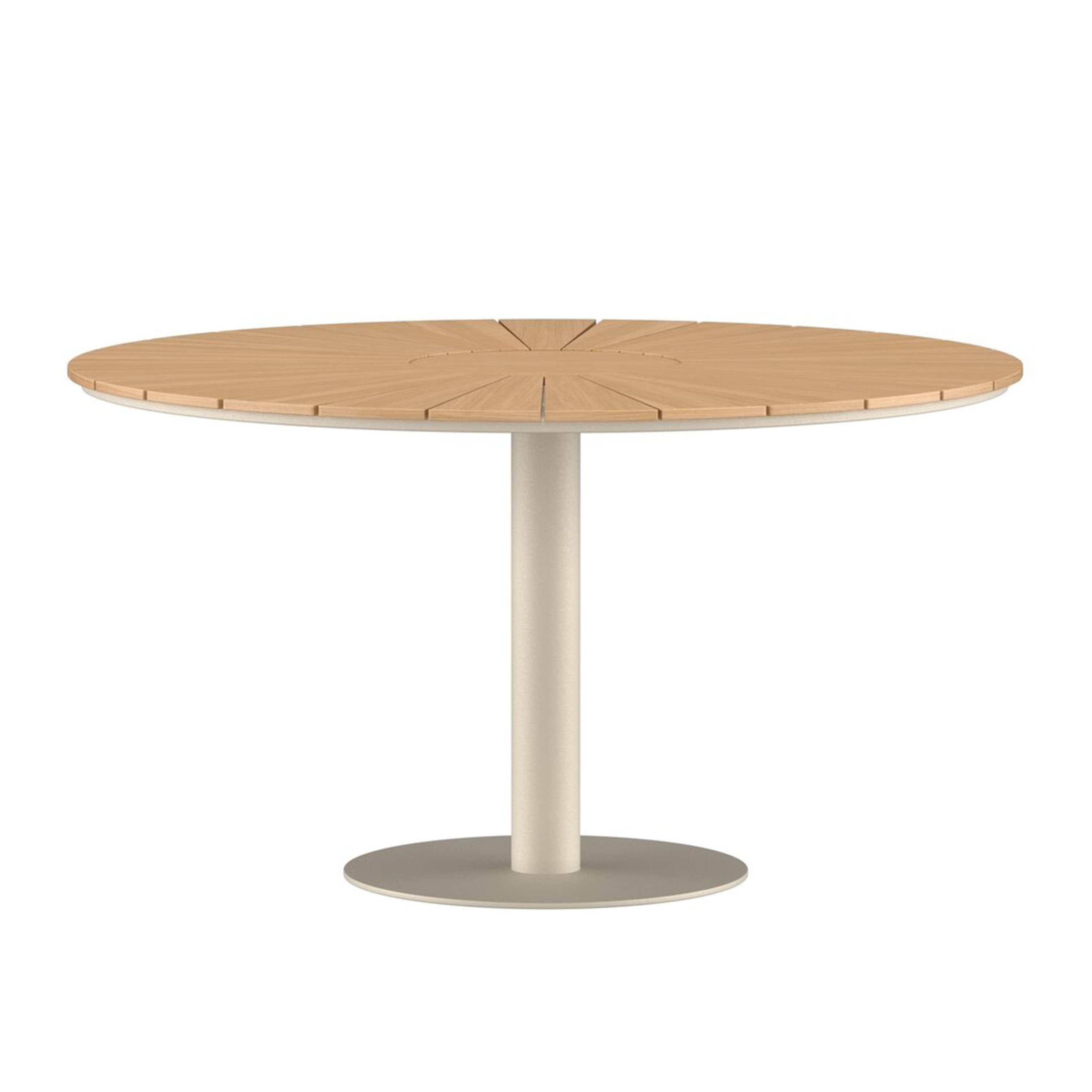 Croft Matbord Beige/Teak Ø120