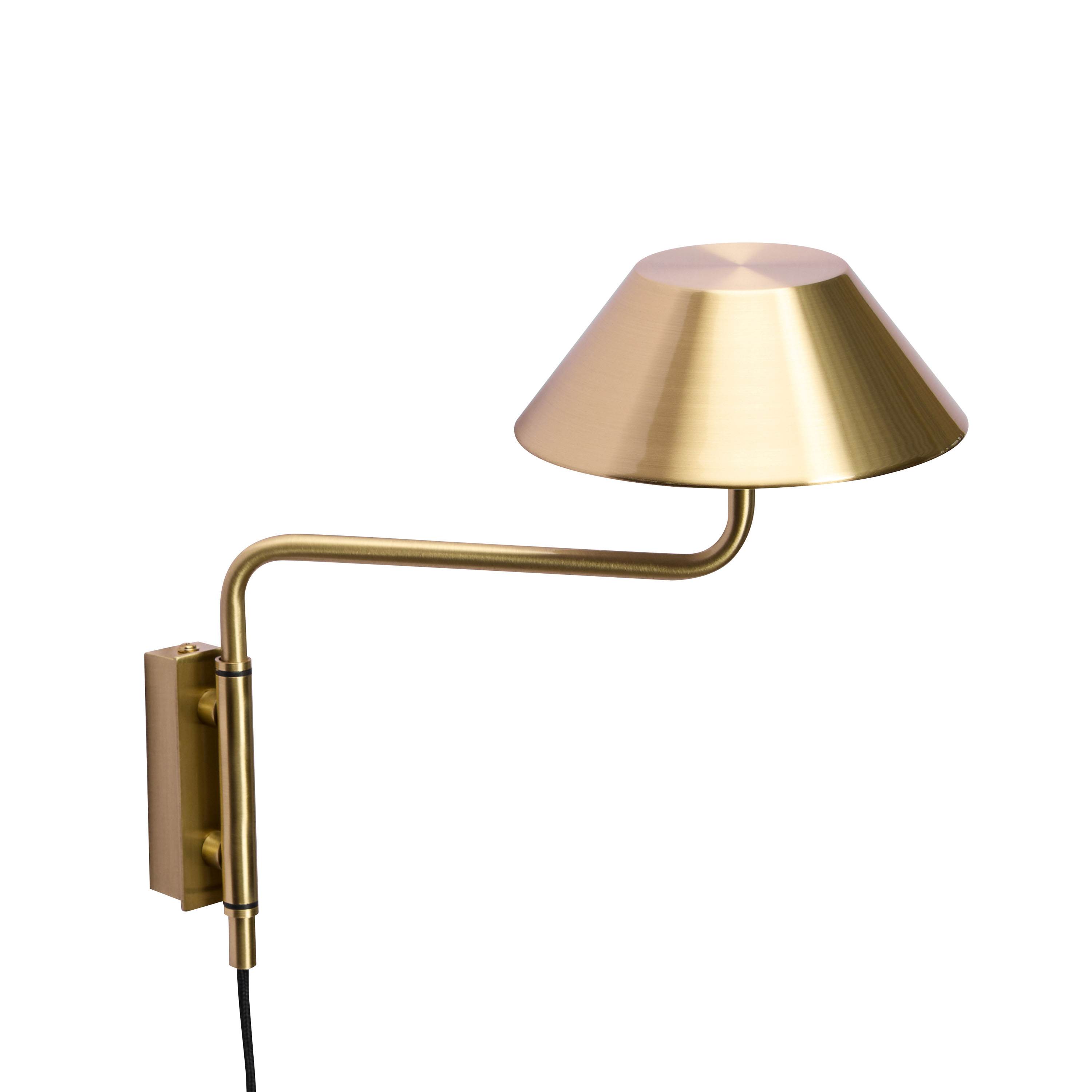 Hübsch Cover Vegglampe Brass-Coloured